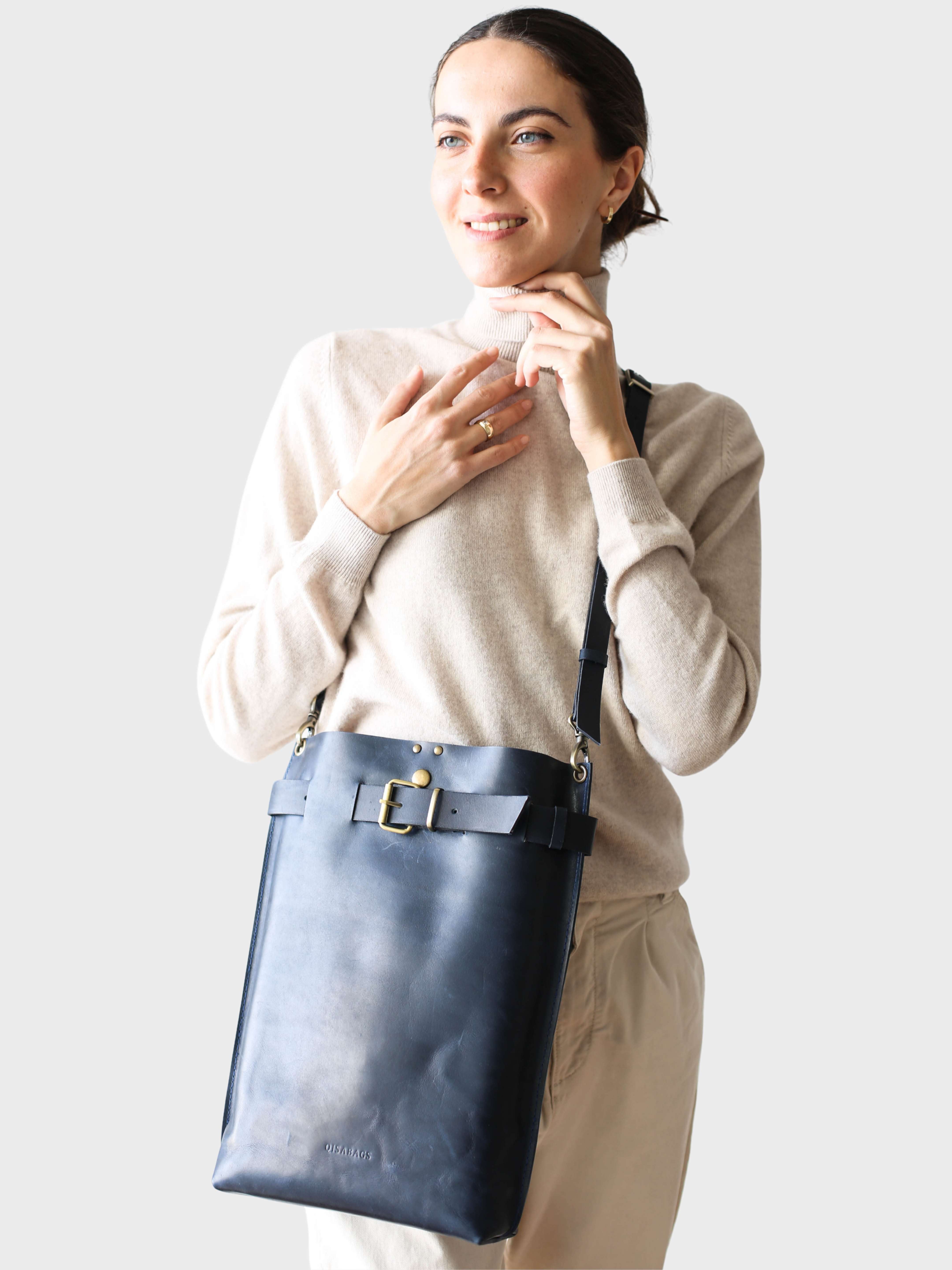 Grizzly Large Leather Backpack Purse