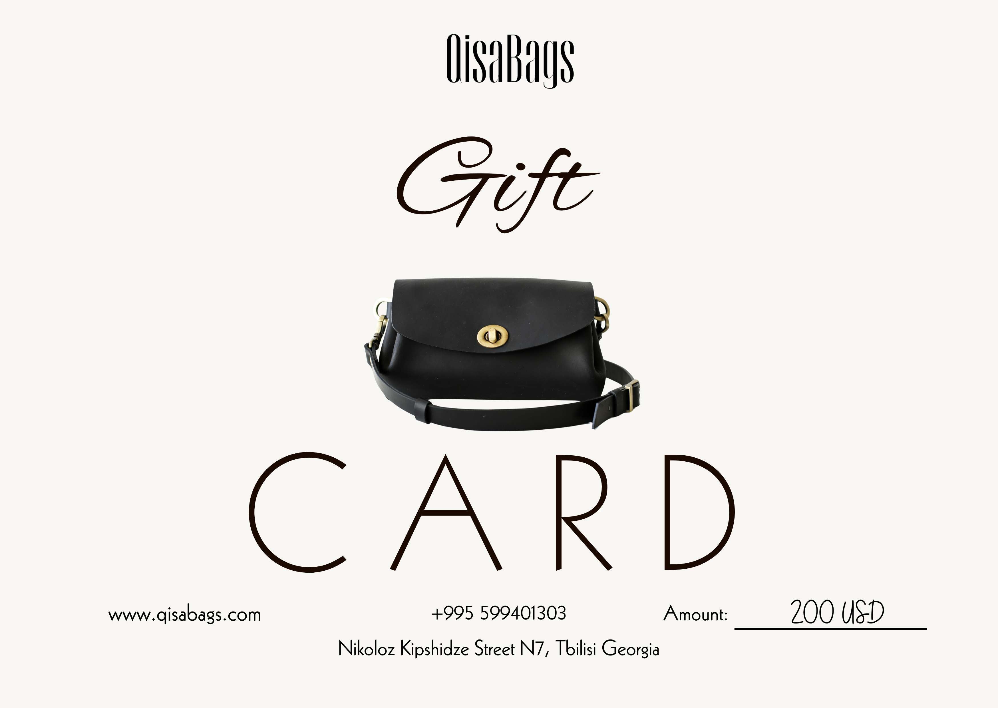 Qisabags Gift Card