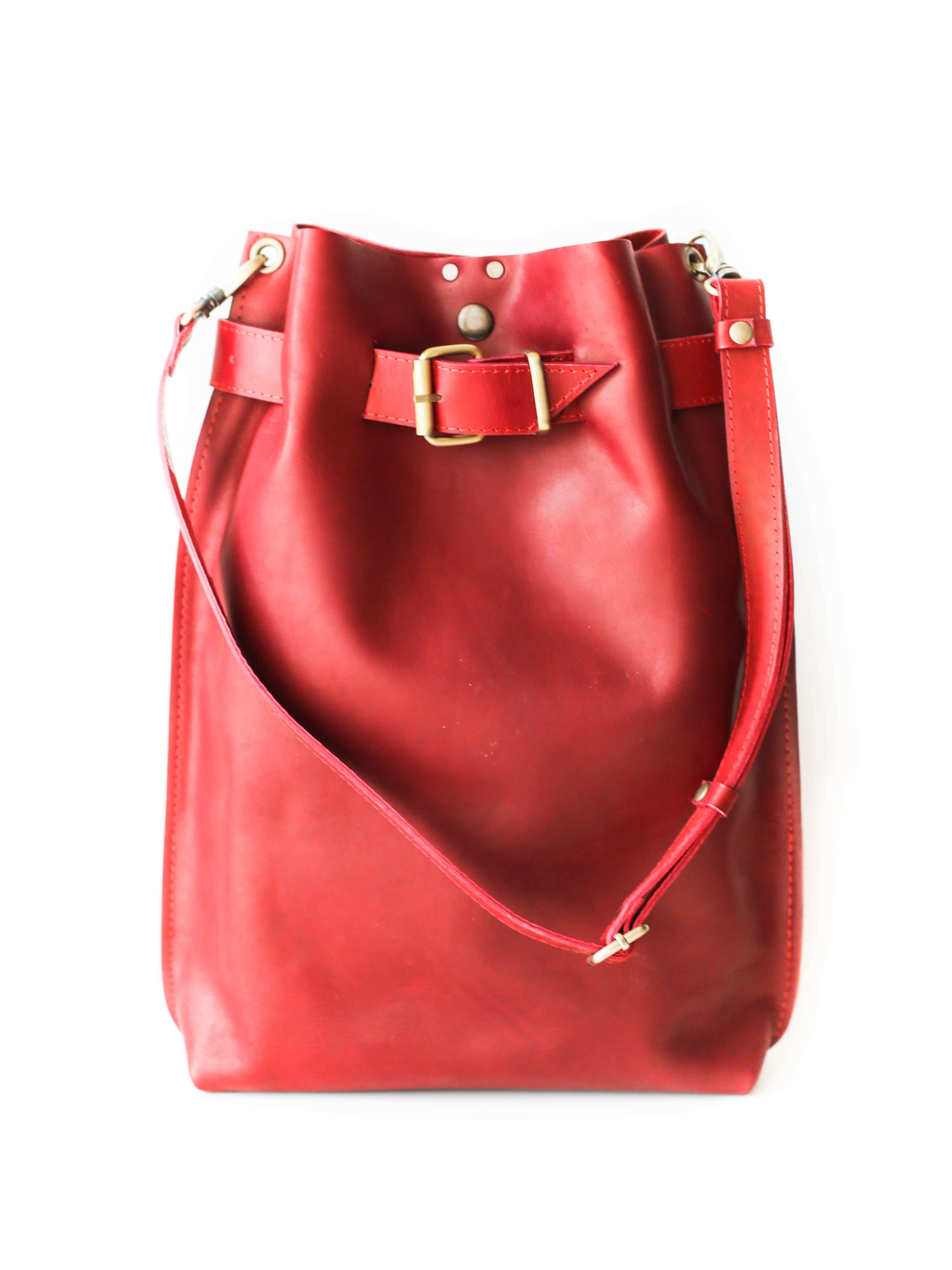 Grizzly Large Leather Backpack Purse