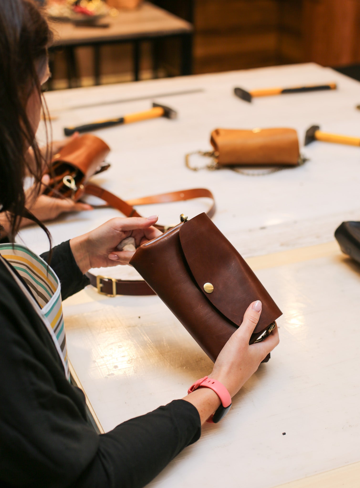 Leather Bag Making Workshop for Tourists