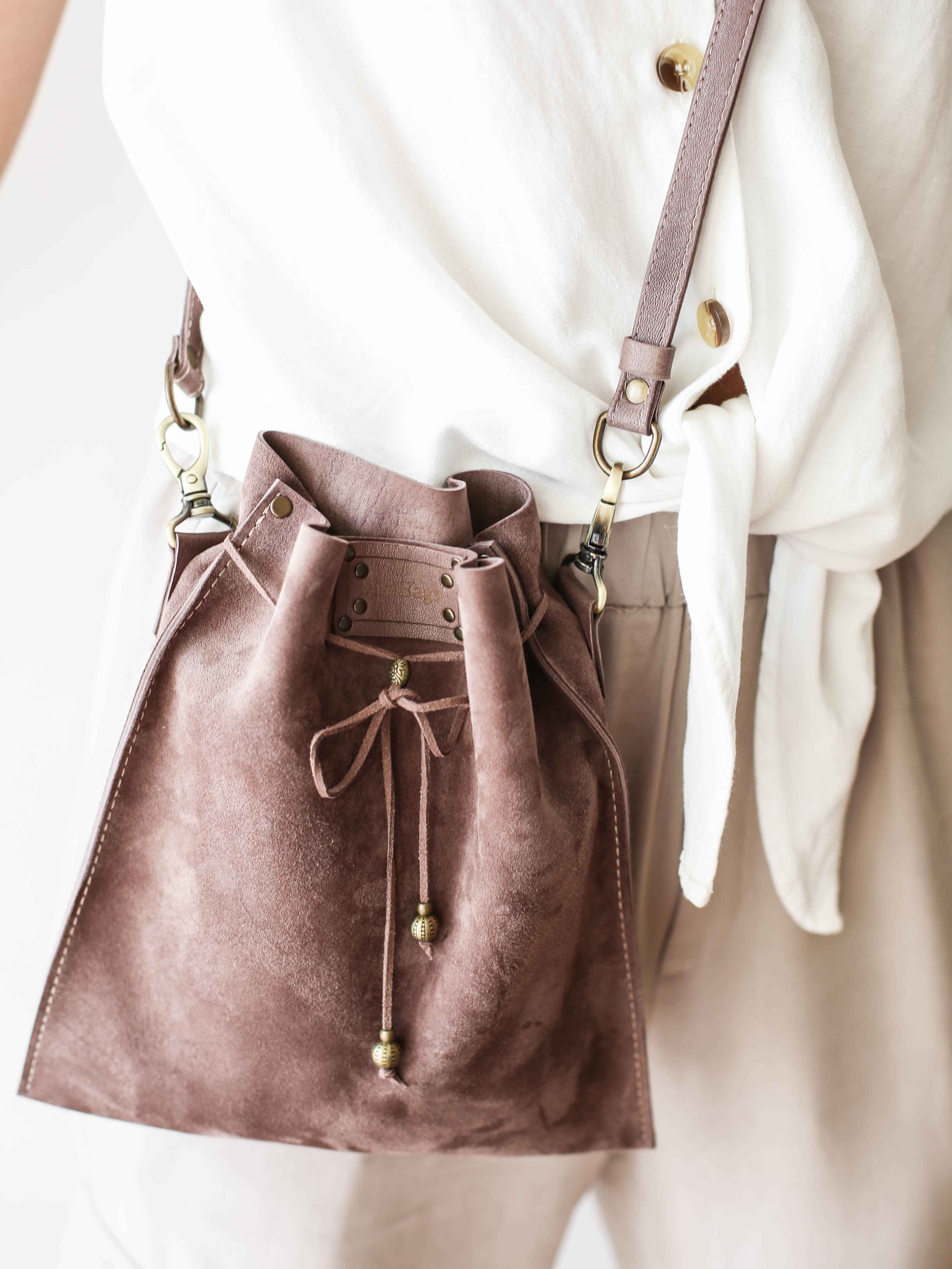 Soft Suede Pouch Bags