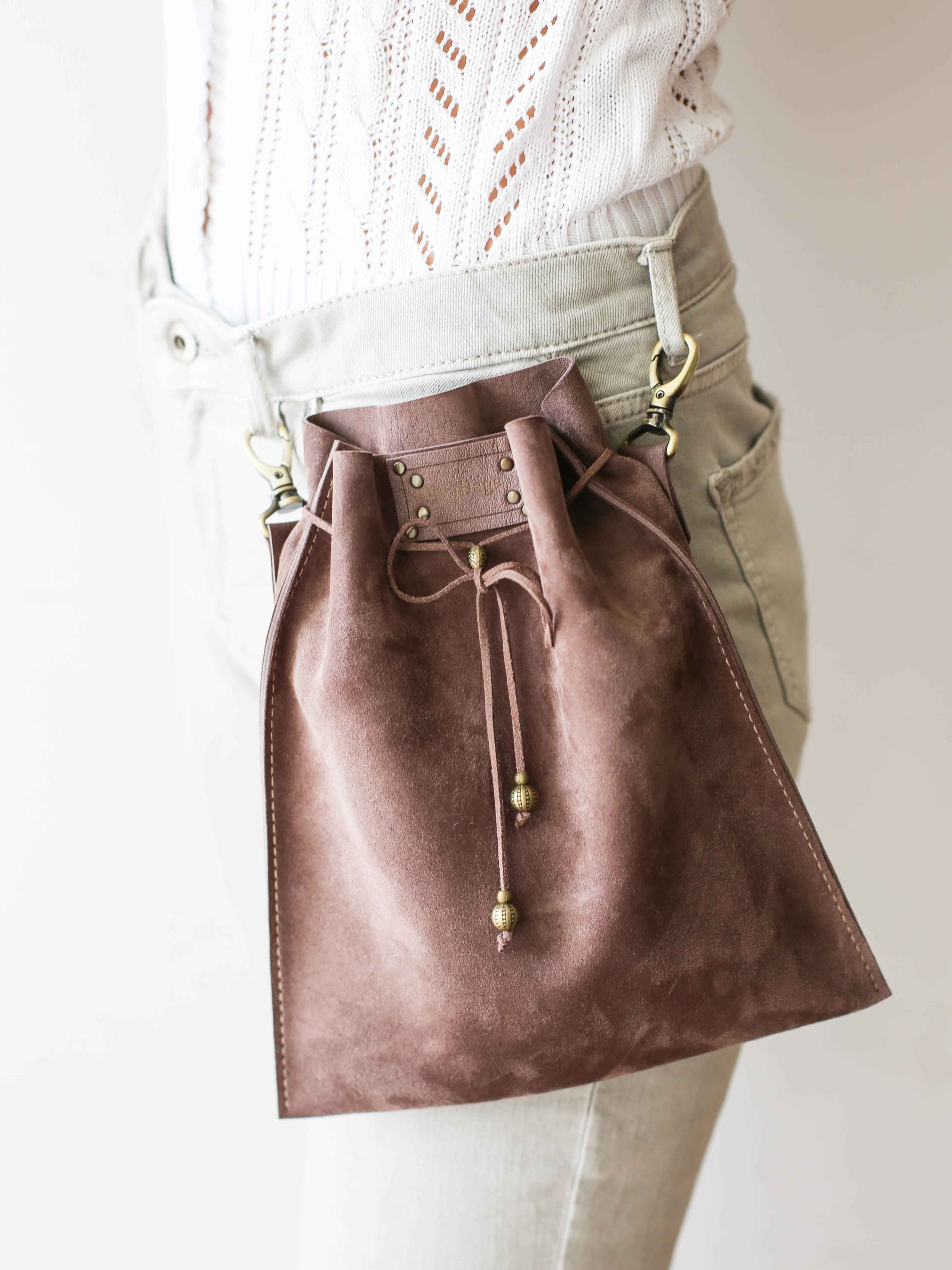 Soft Suede Pouch Bags