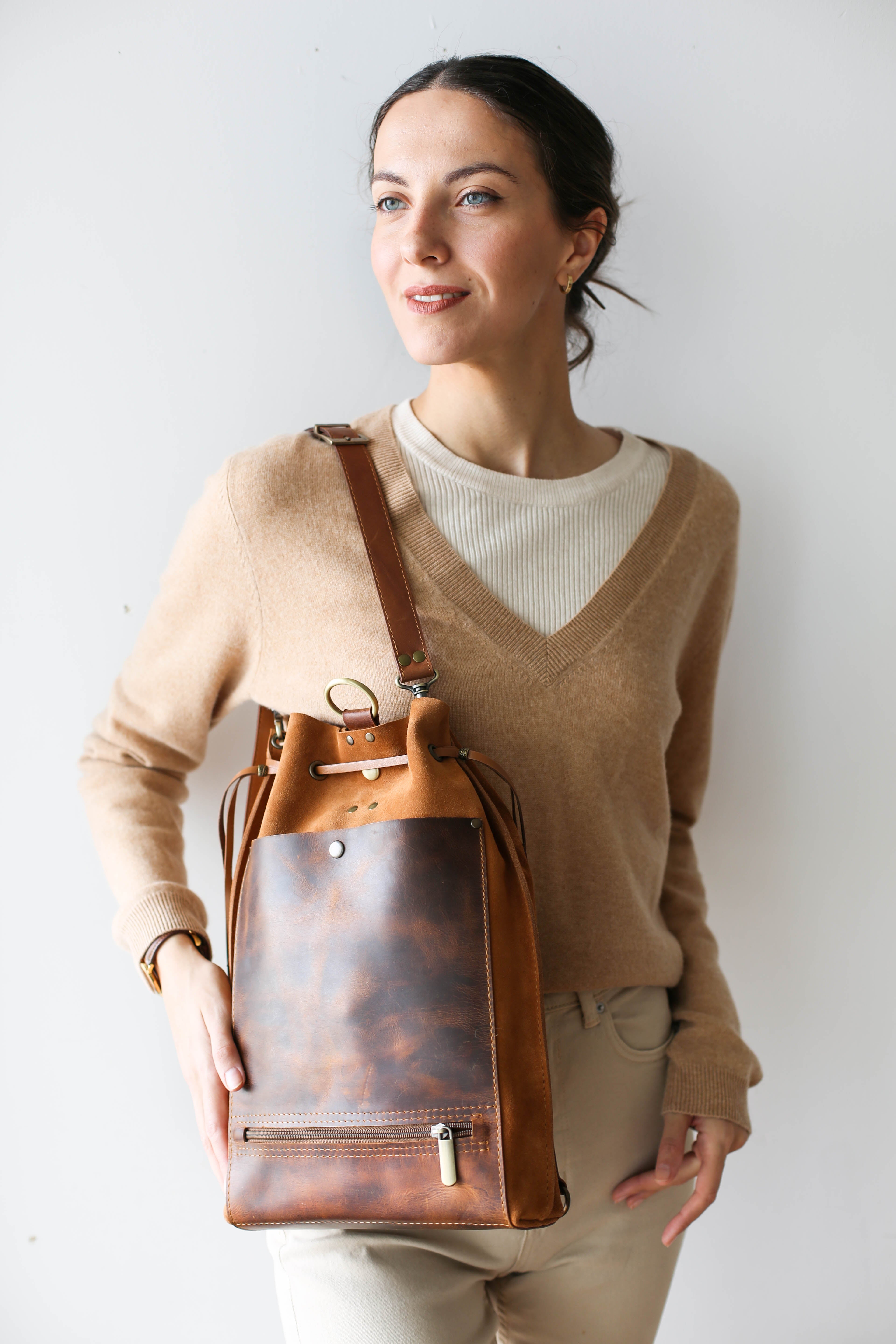 MAKU Backpack (Suede & Leather)