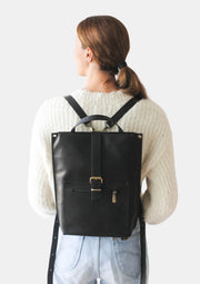 Leather Laptop Backpack for women