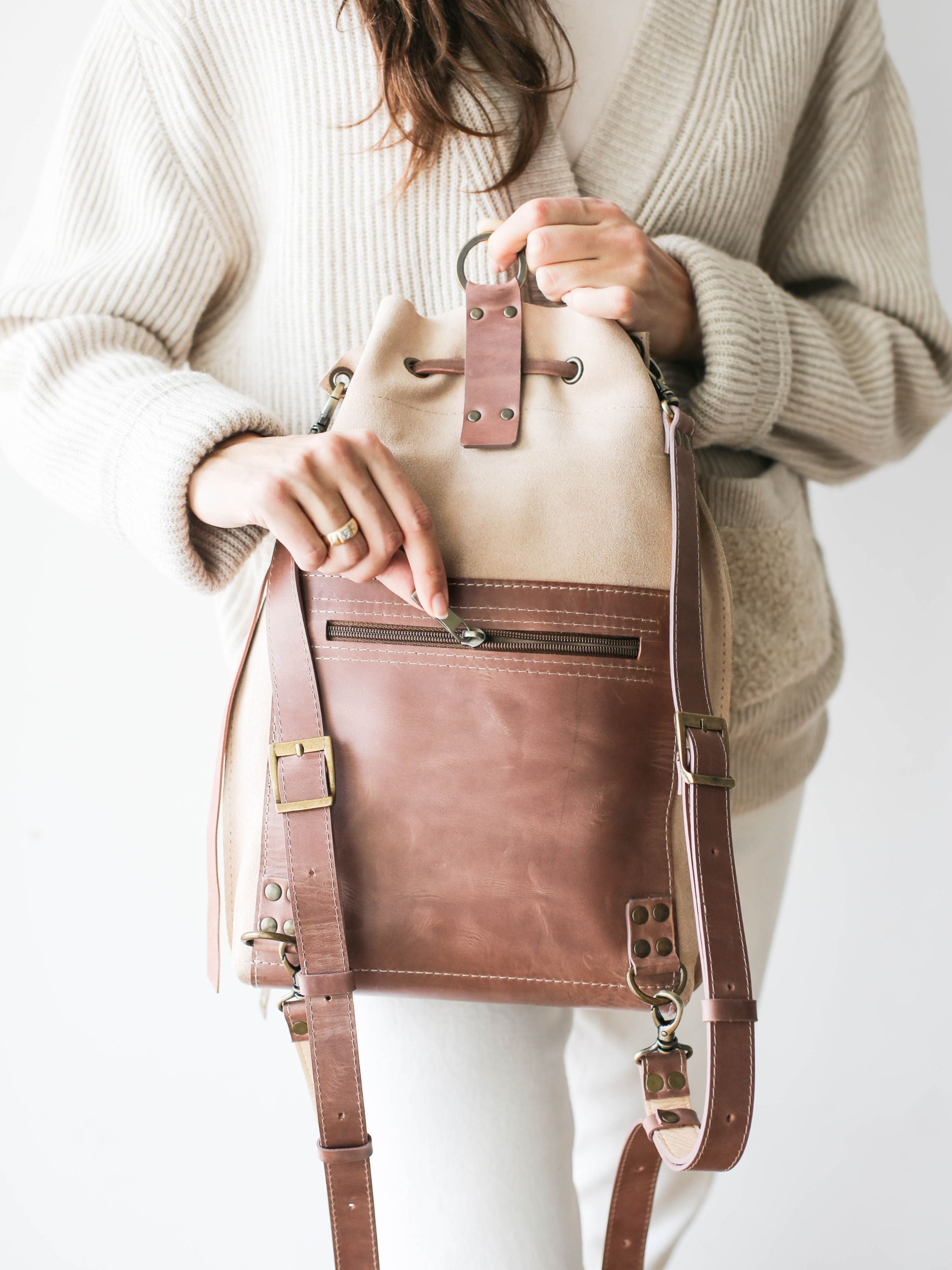 MAKU Backpack (Suede & Leather)