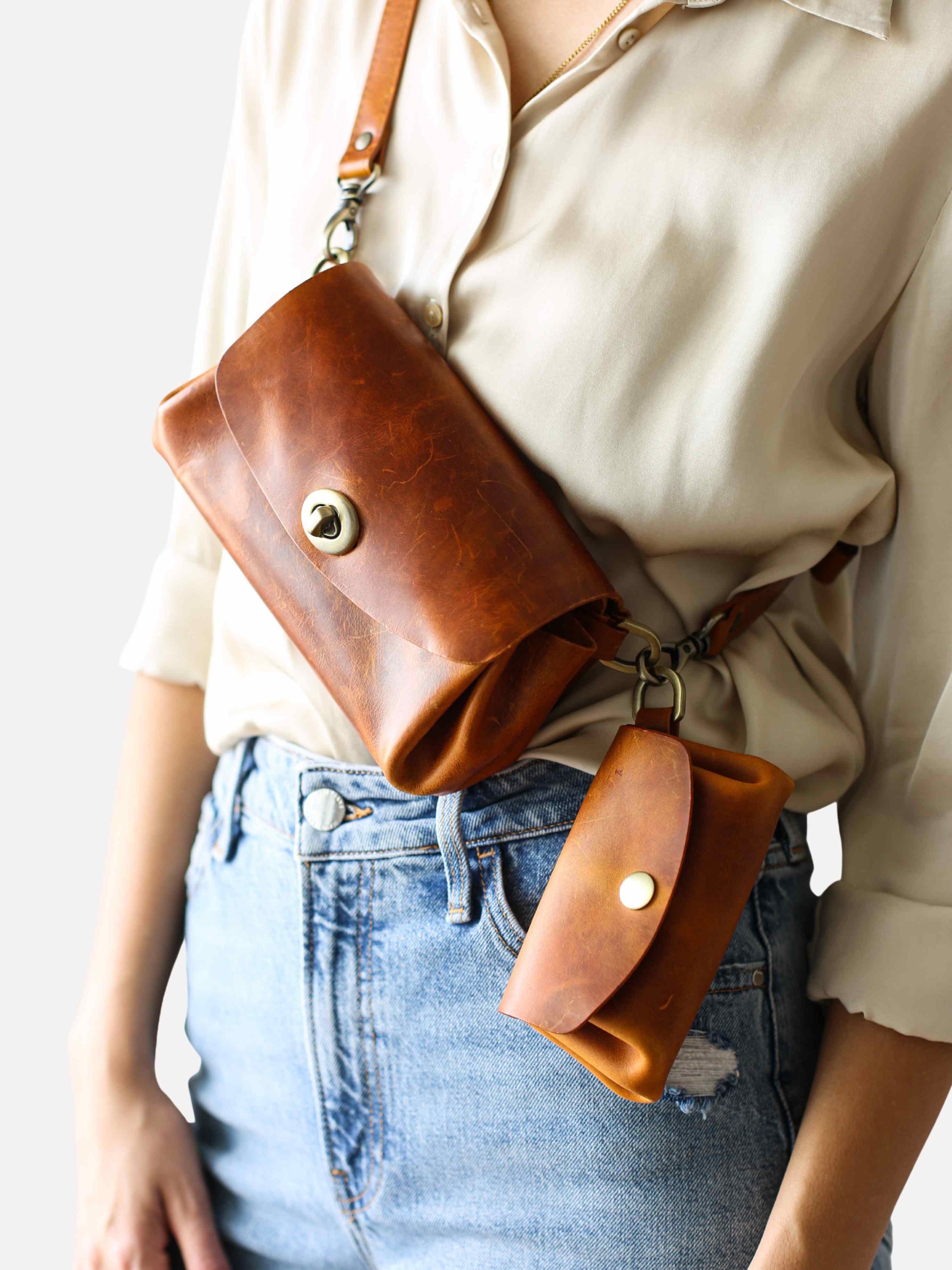 Donatella Leather Crossbody Bag​ | Mini Leather Bag | Qisa