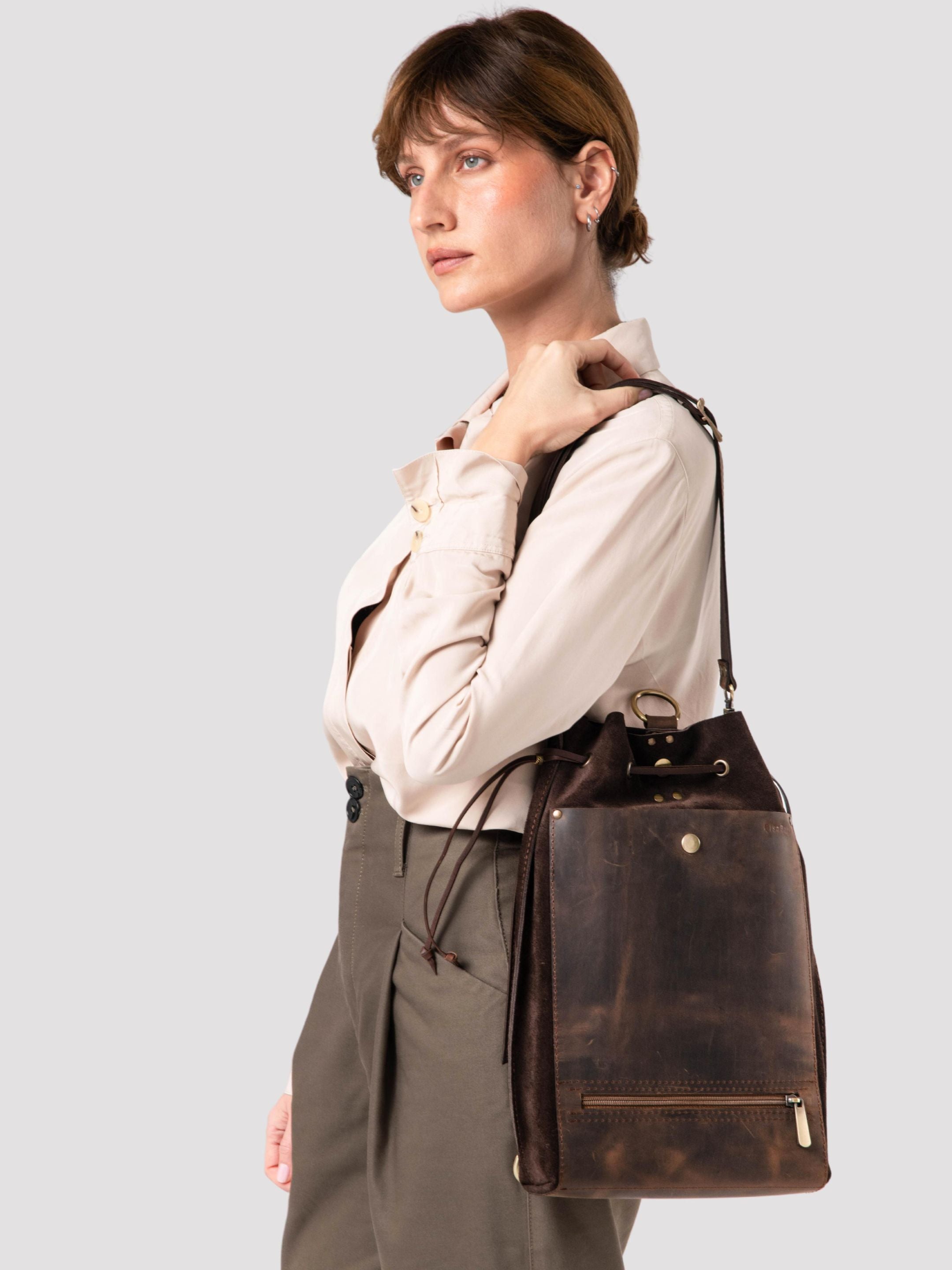 MAKU Backpack (Suede & Leather)