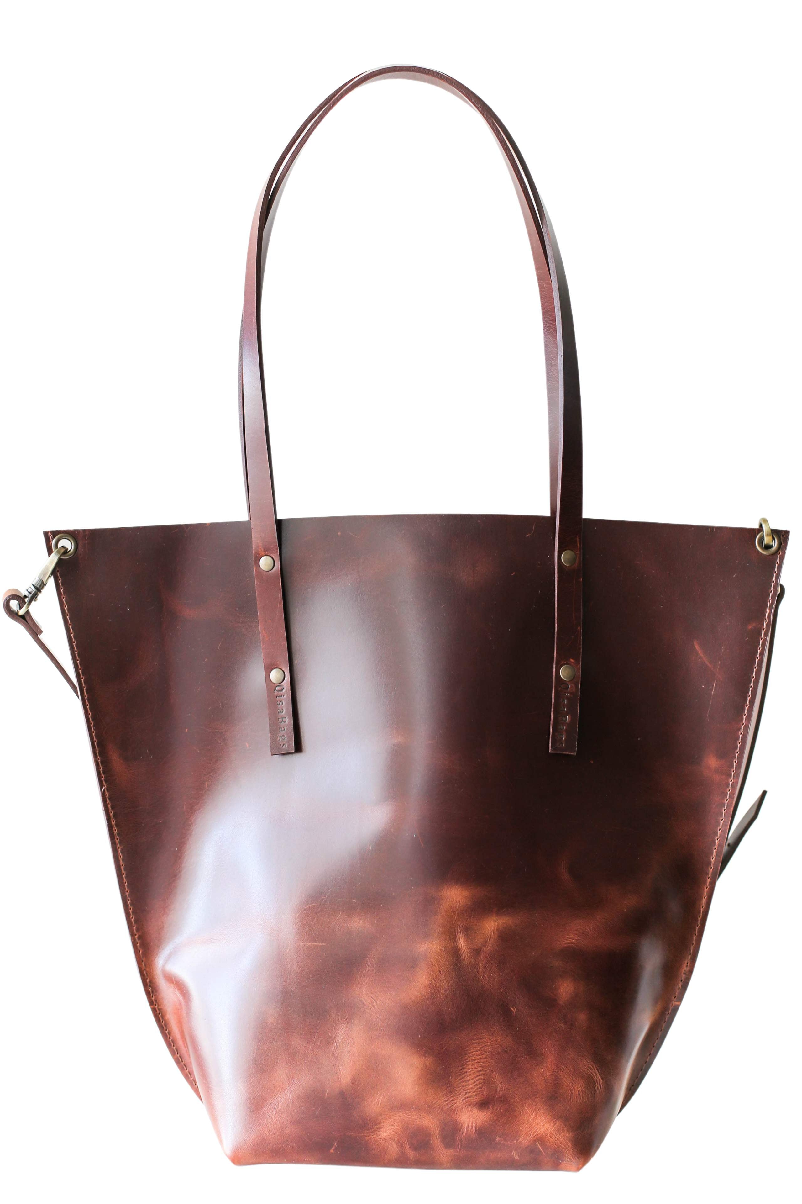 large leather tote bag​