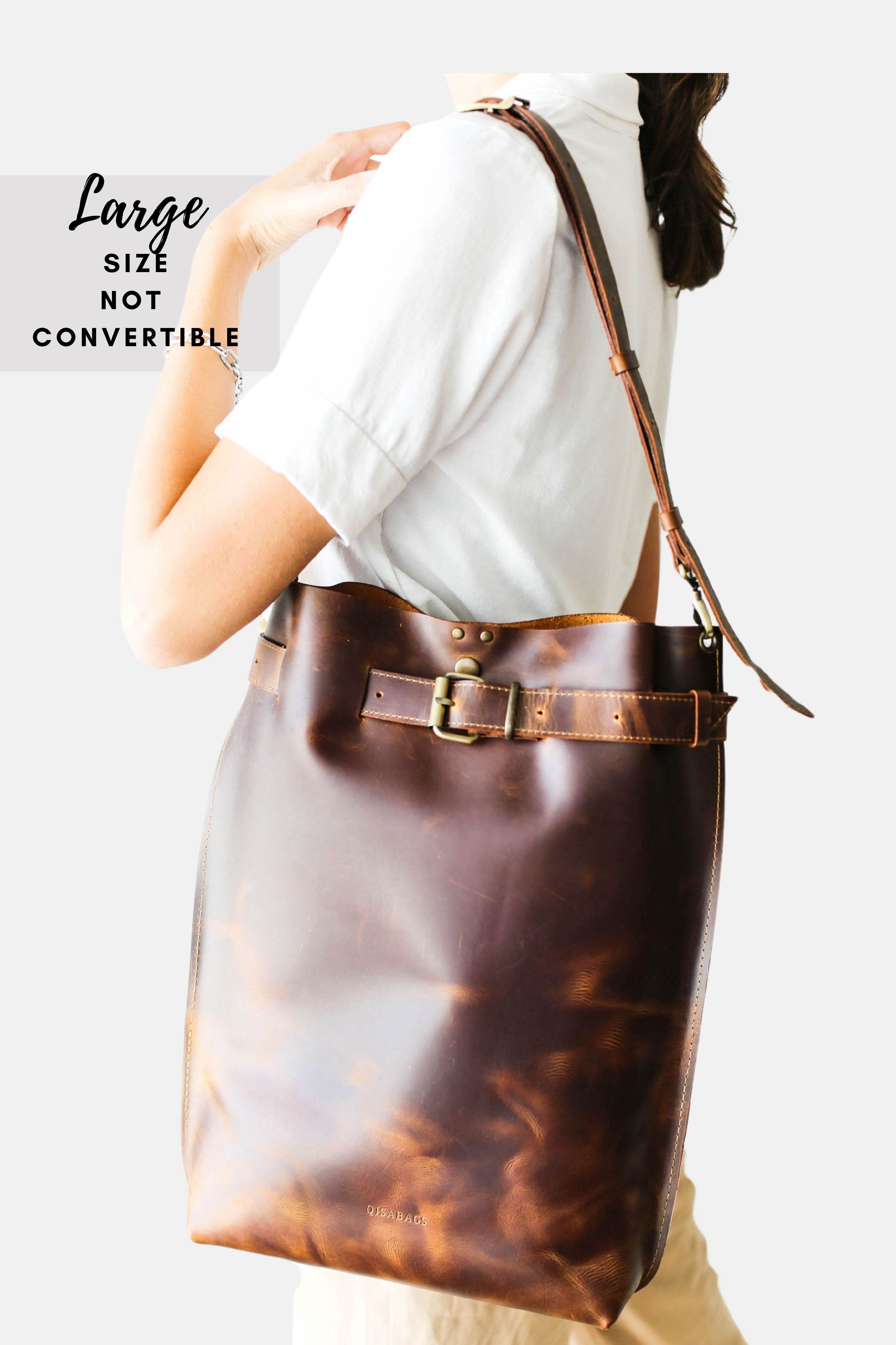 Brown Large Leather Bag