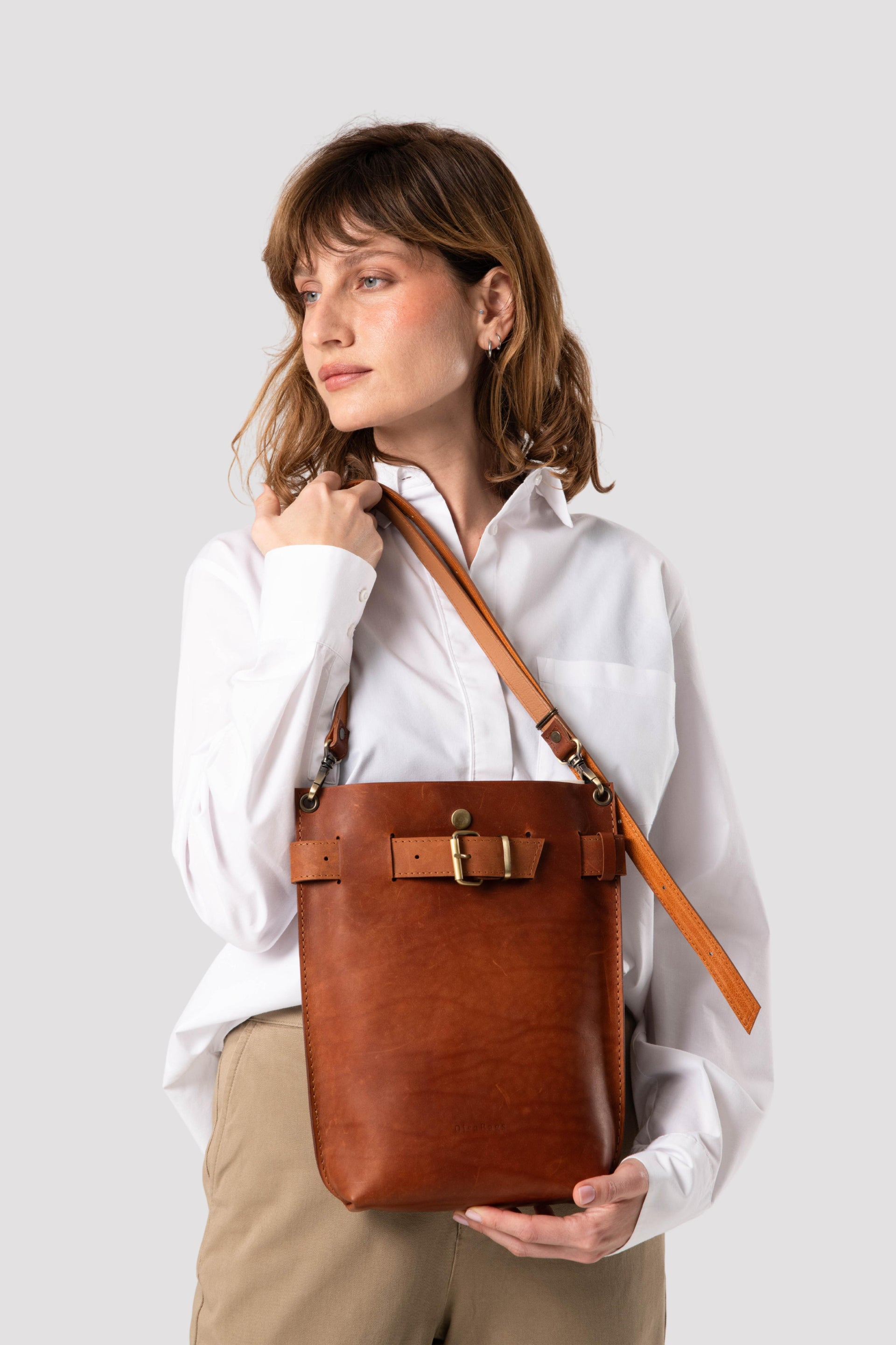 Brown Leather backpack
