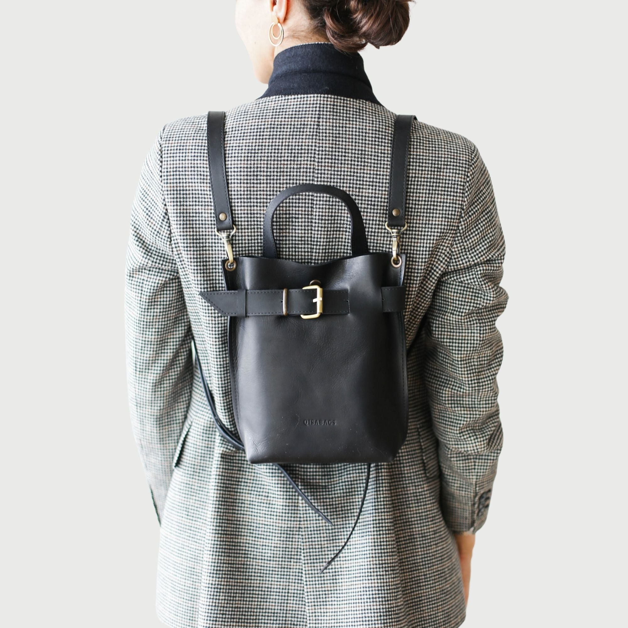 Mini Leather Backpacks | Convertible Bags - Qisabags