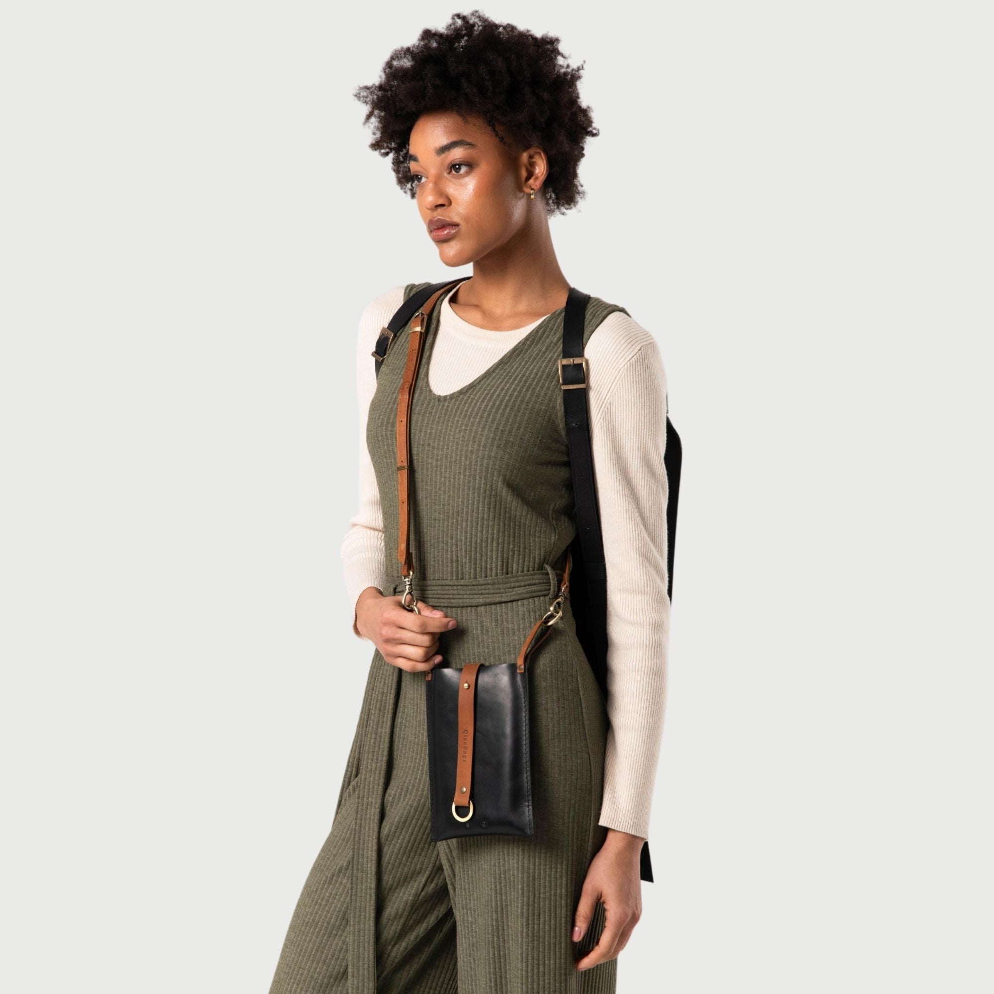 Leather Phone Case with Card Holder​ | Crossbody Phone Bag