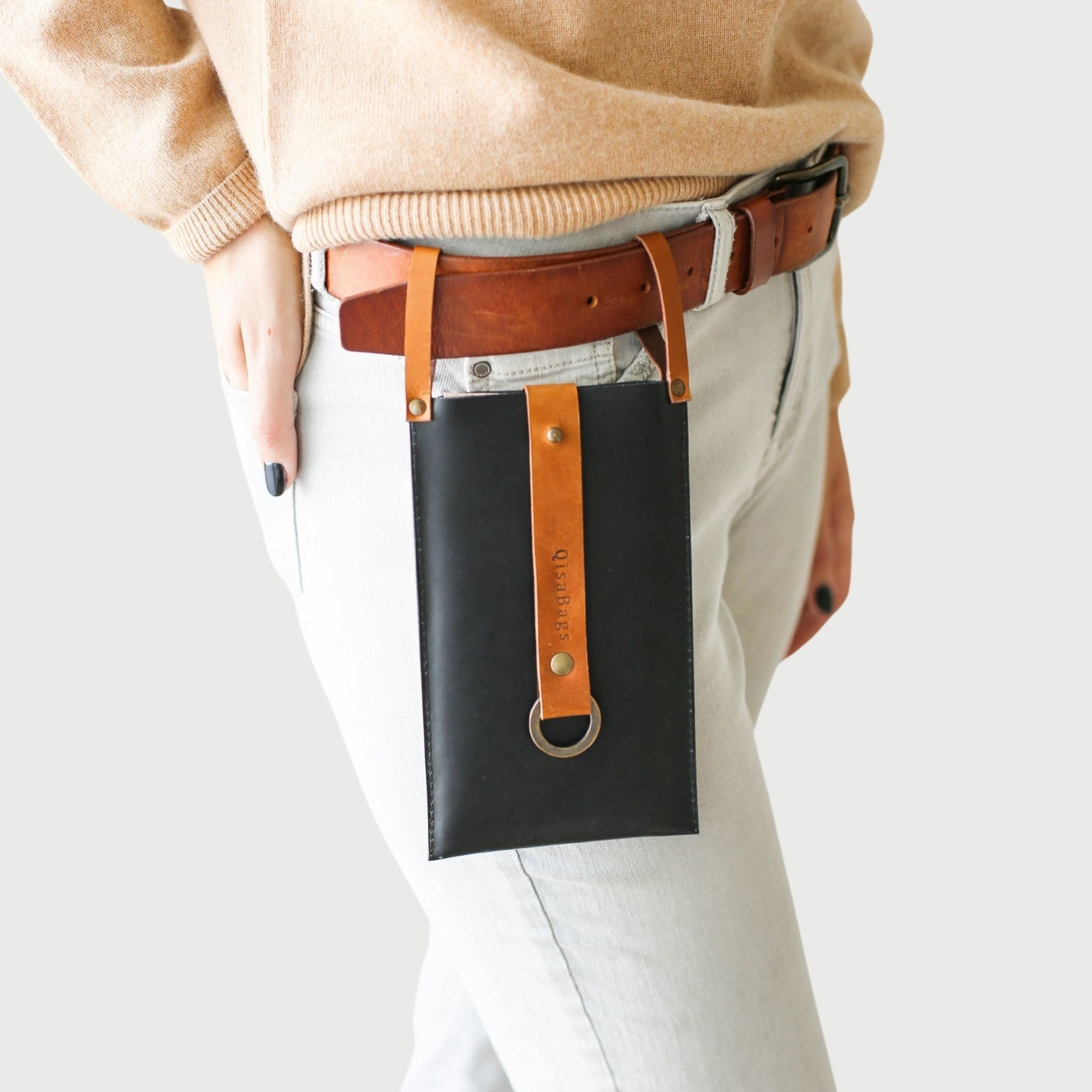 Leather Phone Case with Card Holder​ | Crossbody Phone Bag