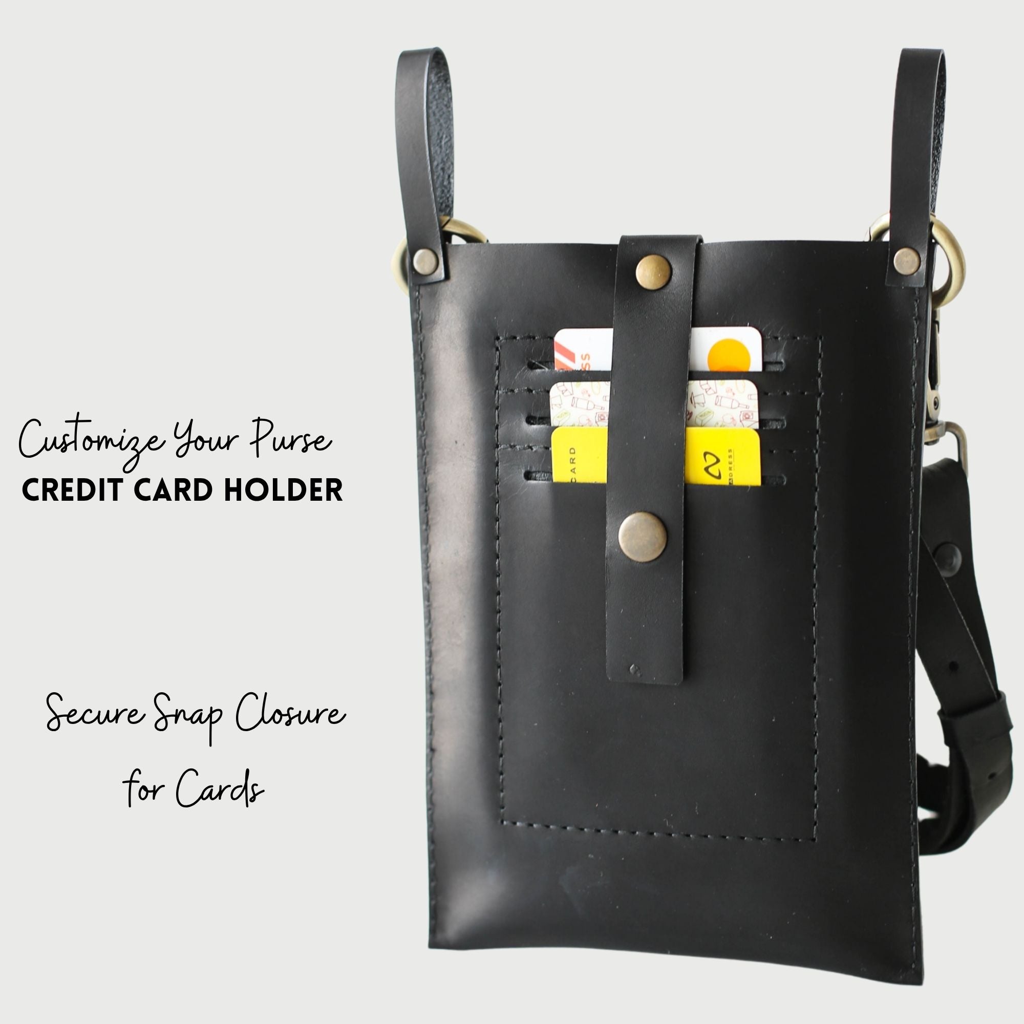 Leather Phone Case with Card Holder​ | Crossbody Phone Bag