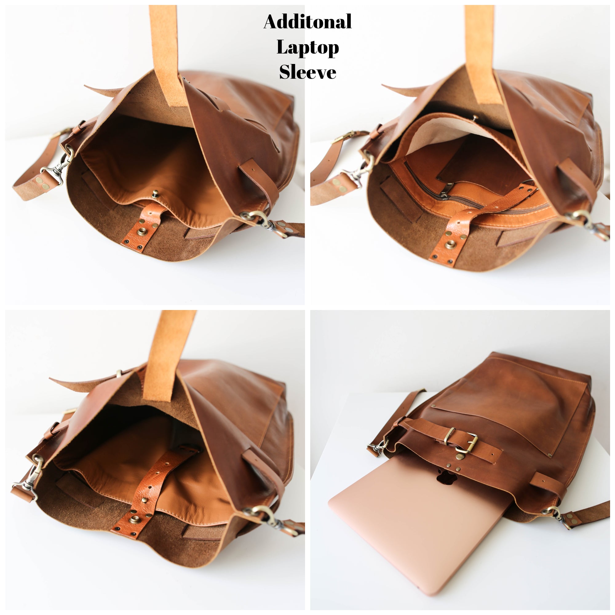 Classic Brown Large Leather Backpack