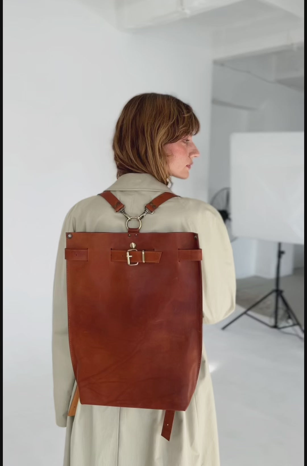 バッグ Santaku 6way grain leather shoulder bag santaku 6way grain leather shoulder bag