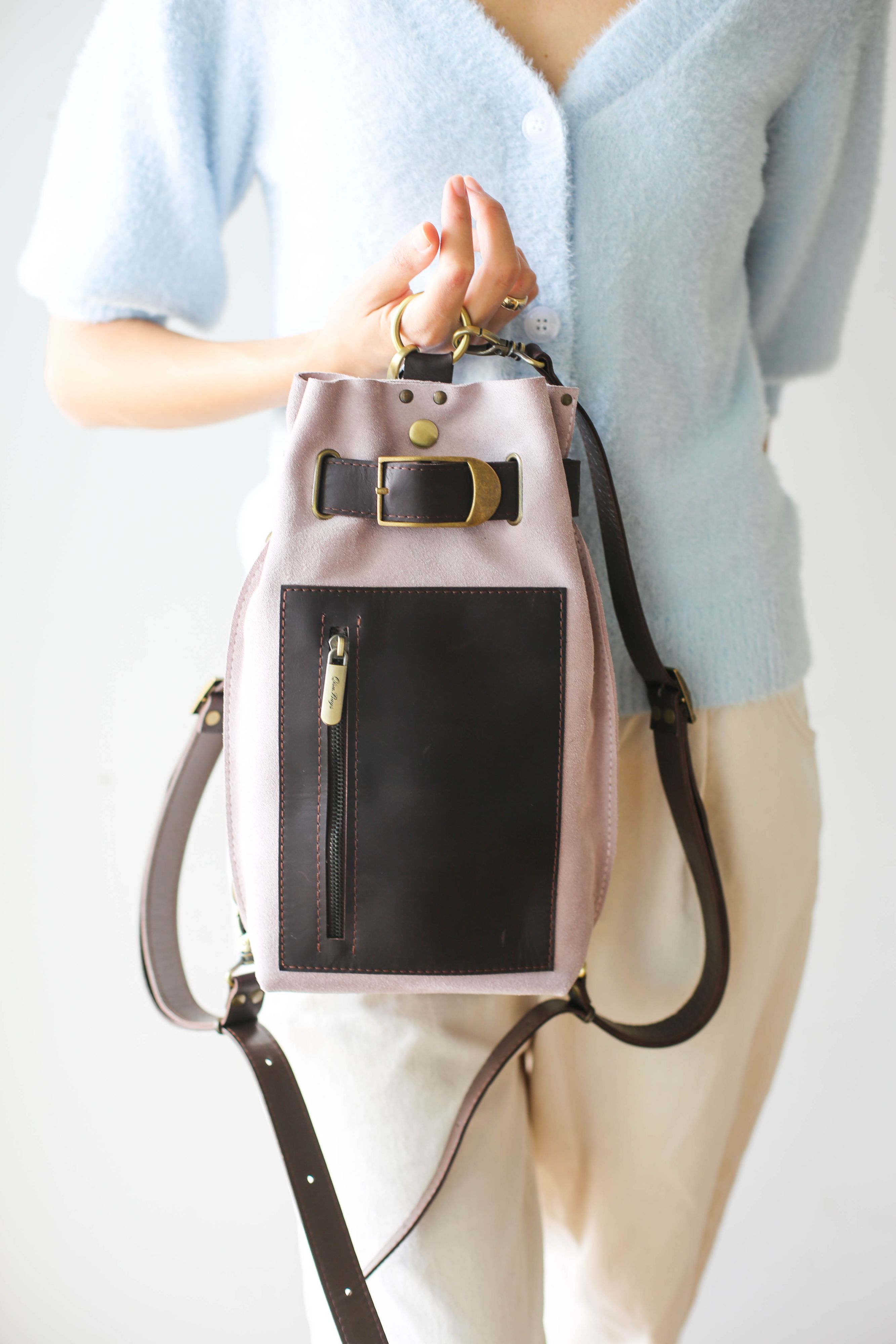 Purple Suede Bag