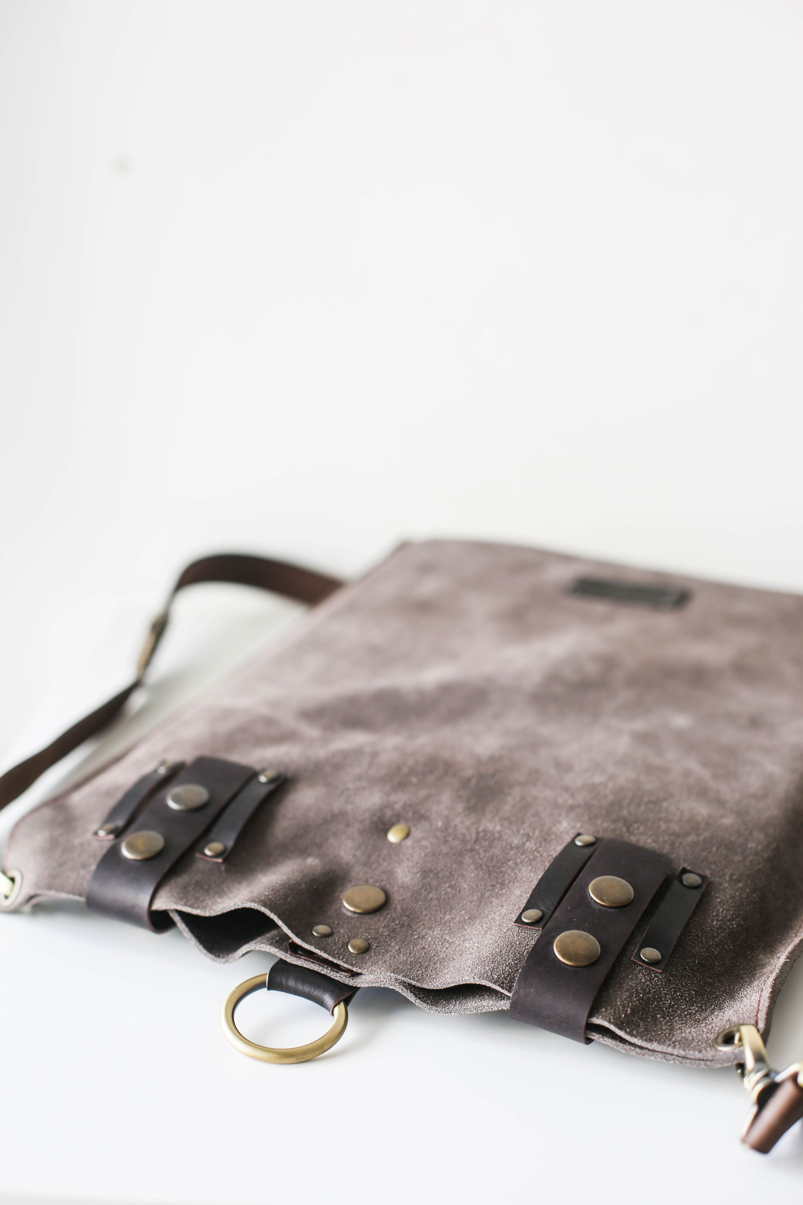 Taupe Suede Bag