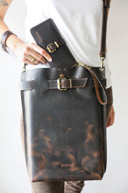 Brown Leather Purses for women