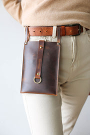 women's leather phone bags