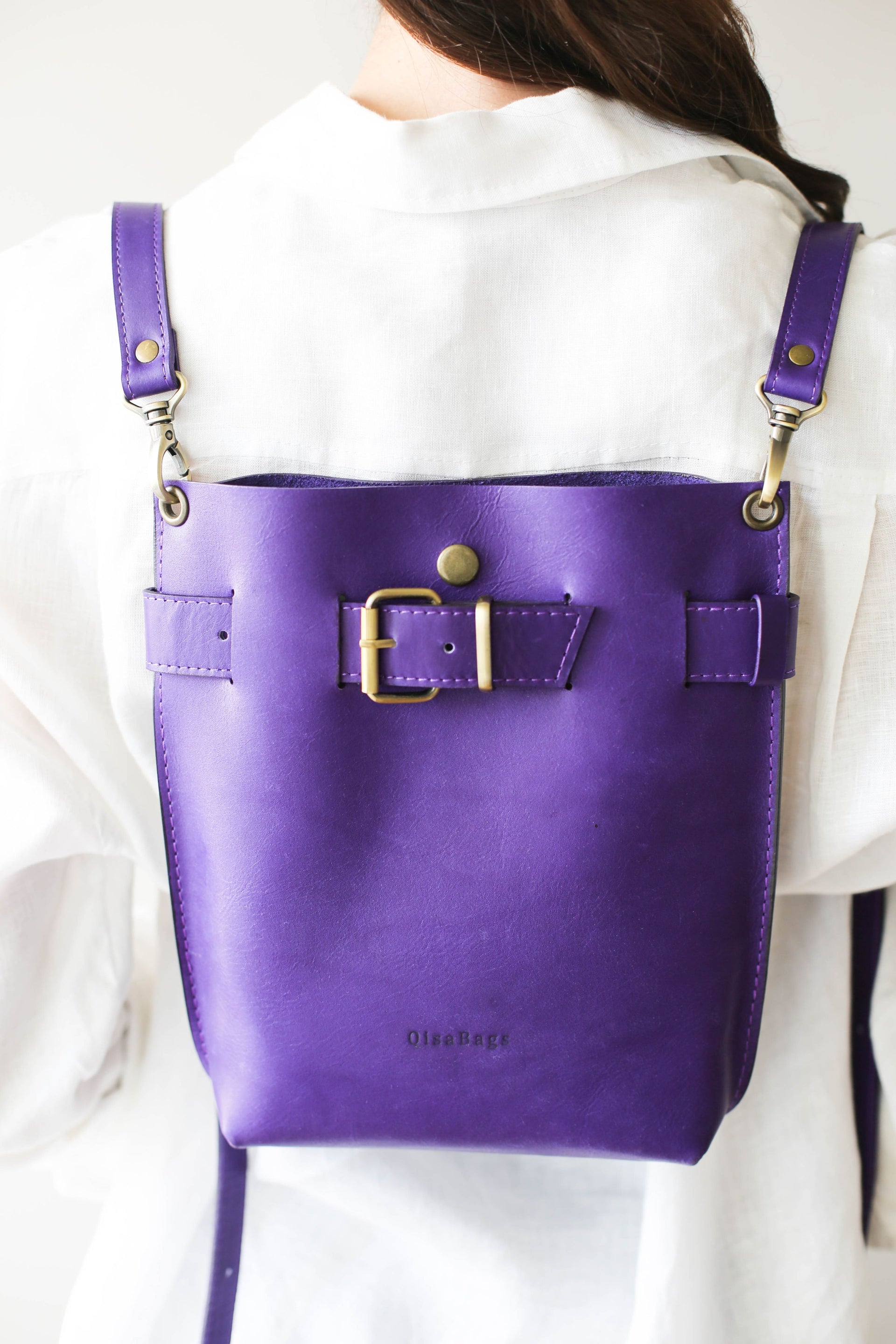 mini leather backpack purse
