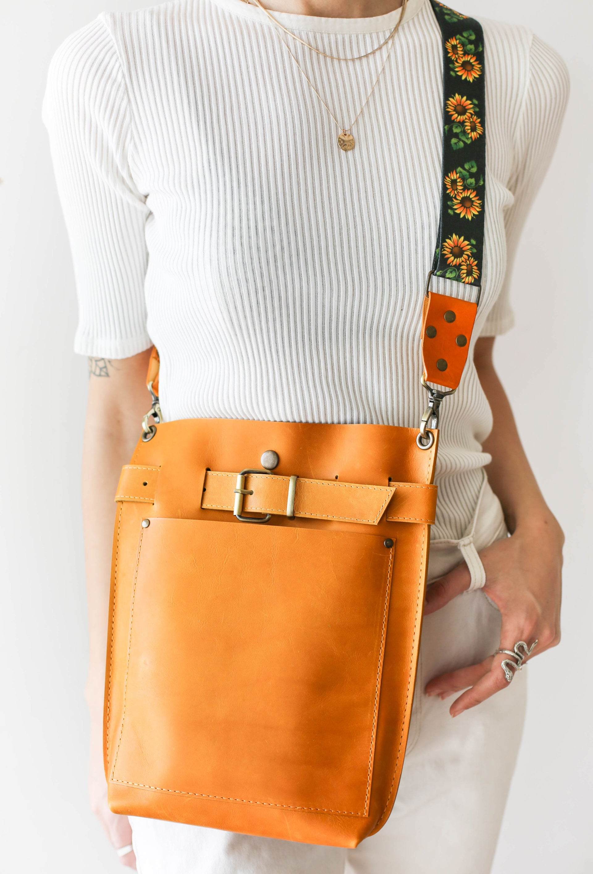Yellow Leather Purse 