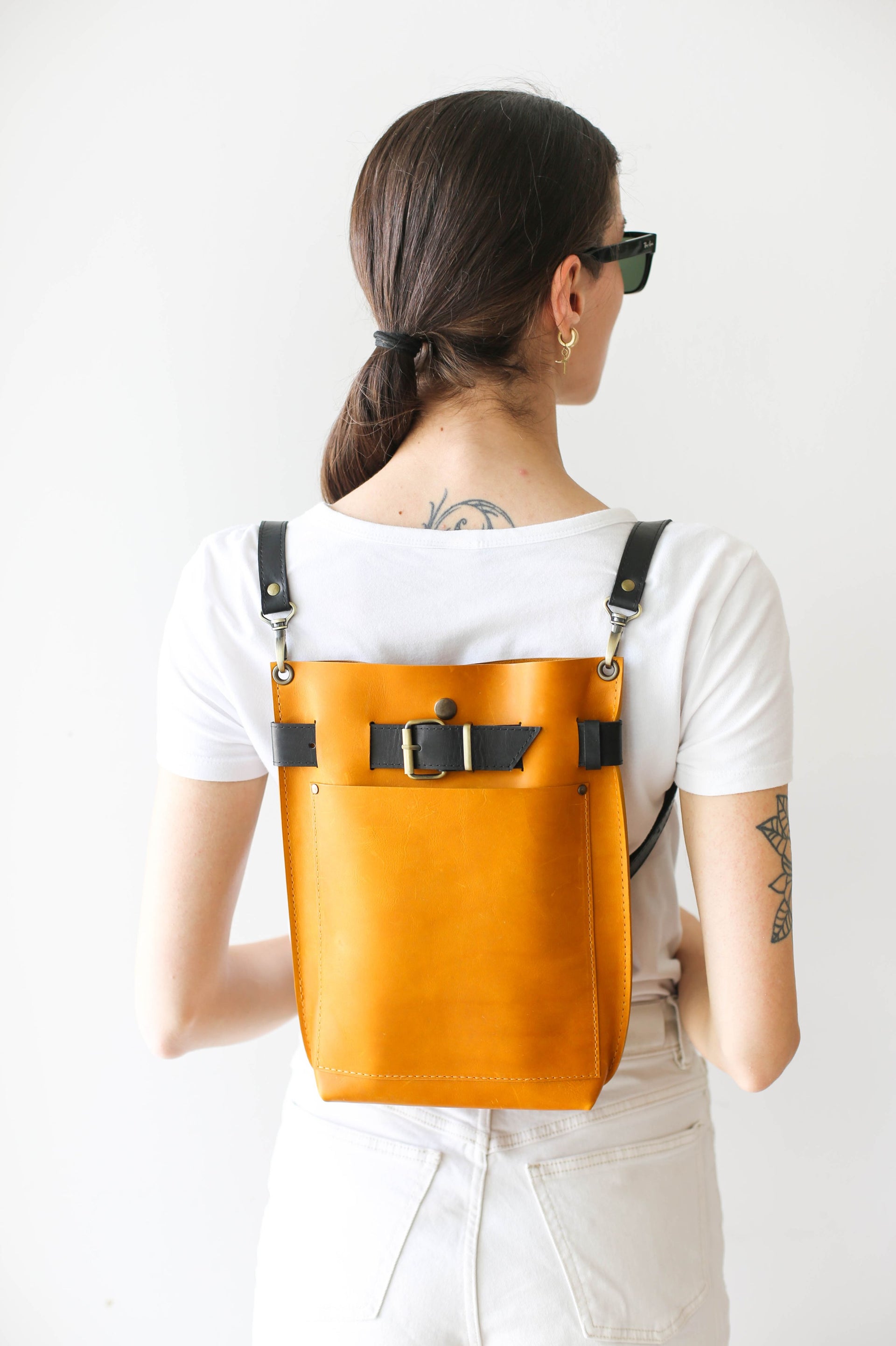 Leather Purse Backpack