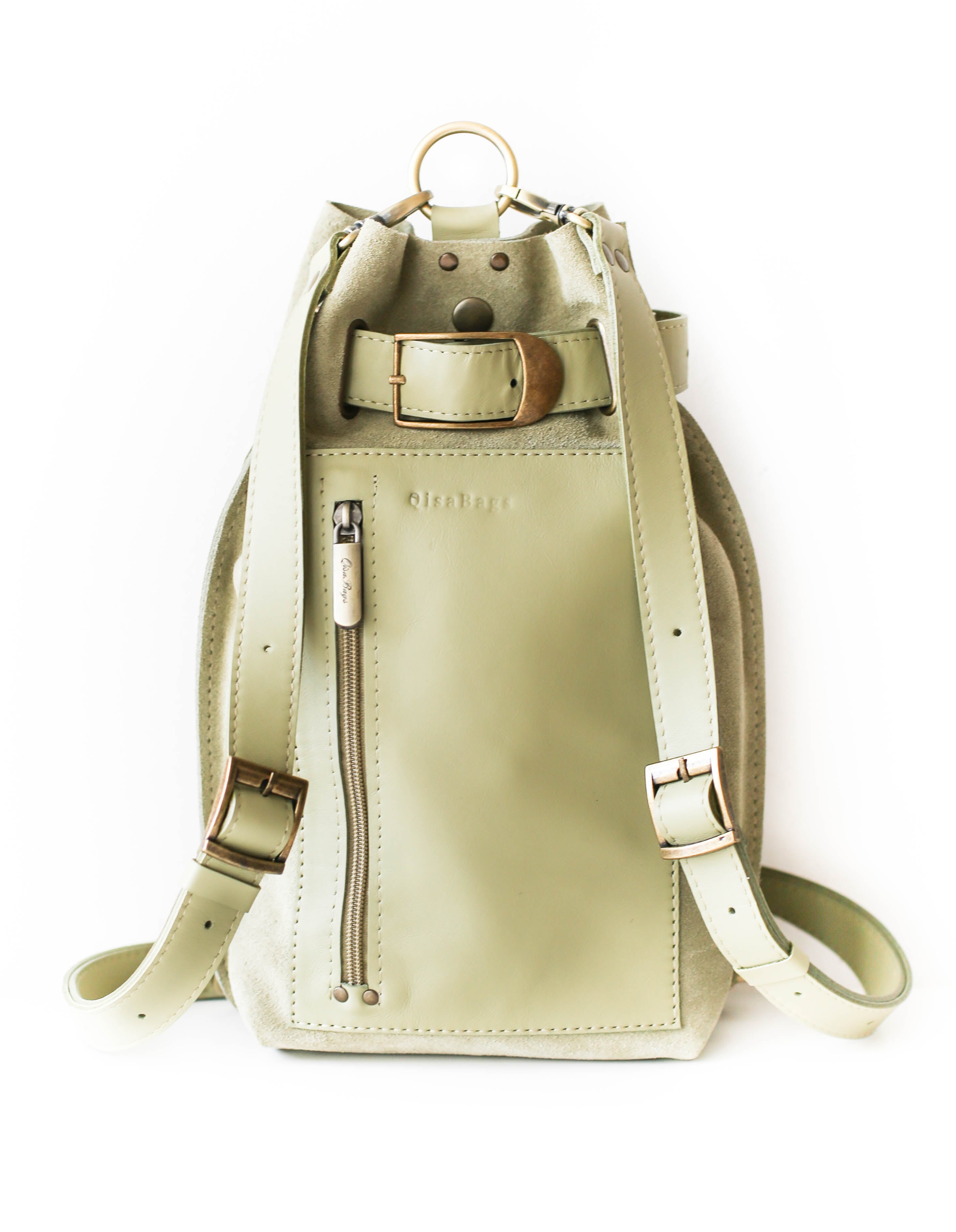 Green sling fashion bags