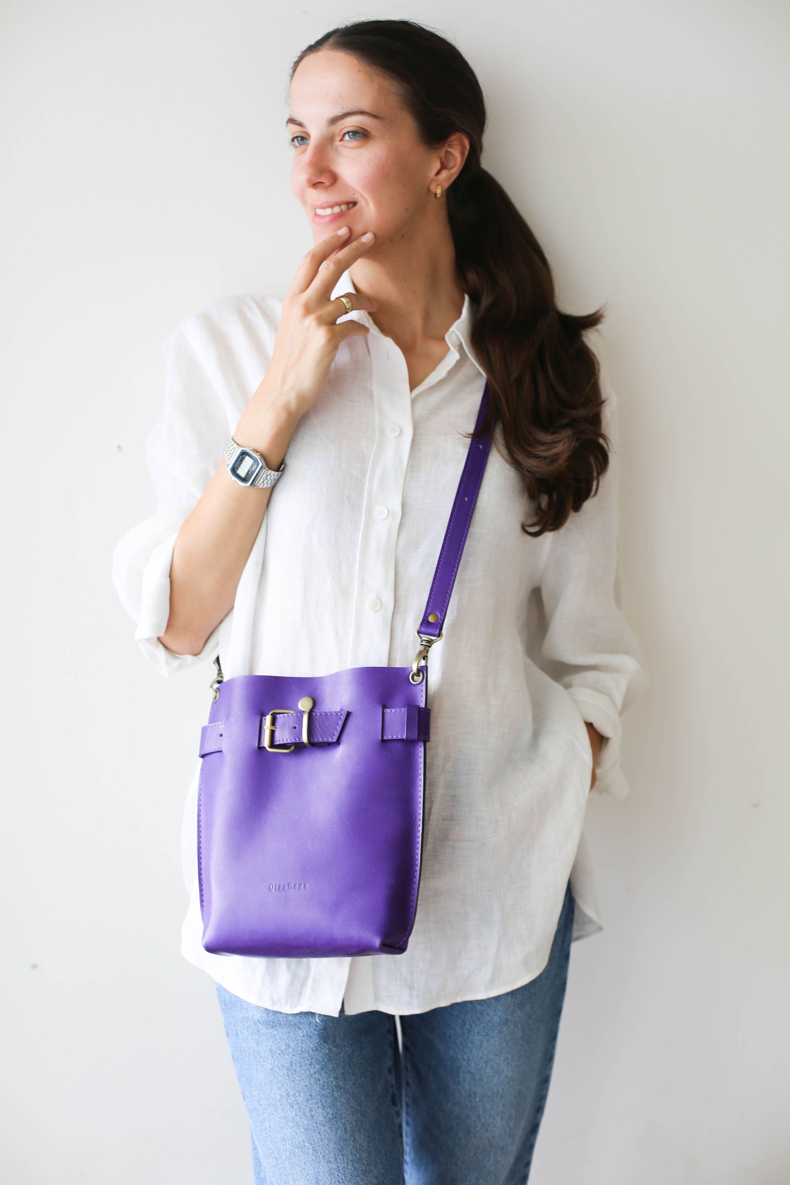 small leather crossbody bag