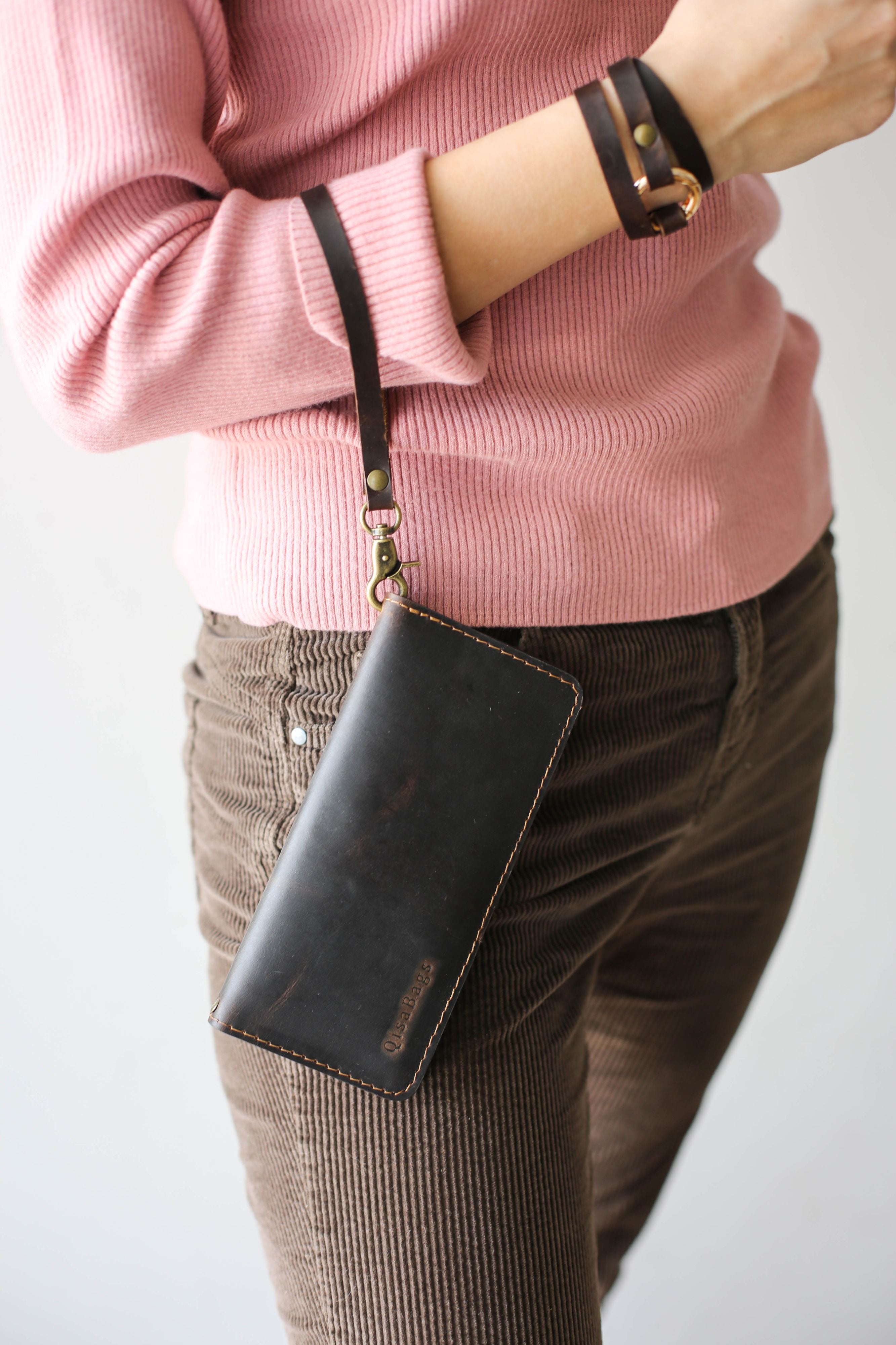 brown leather wallet