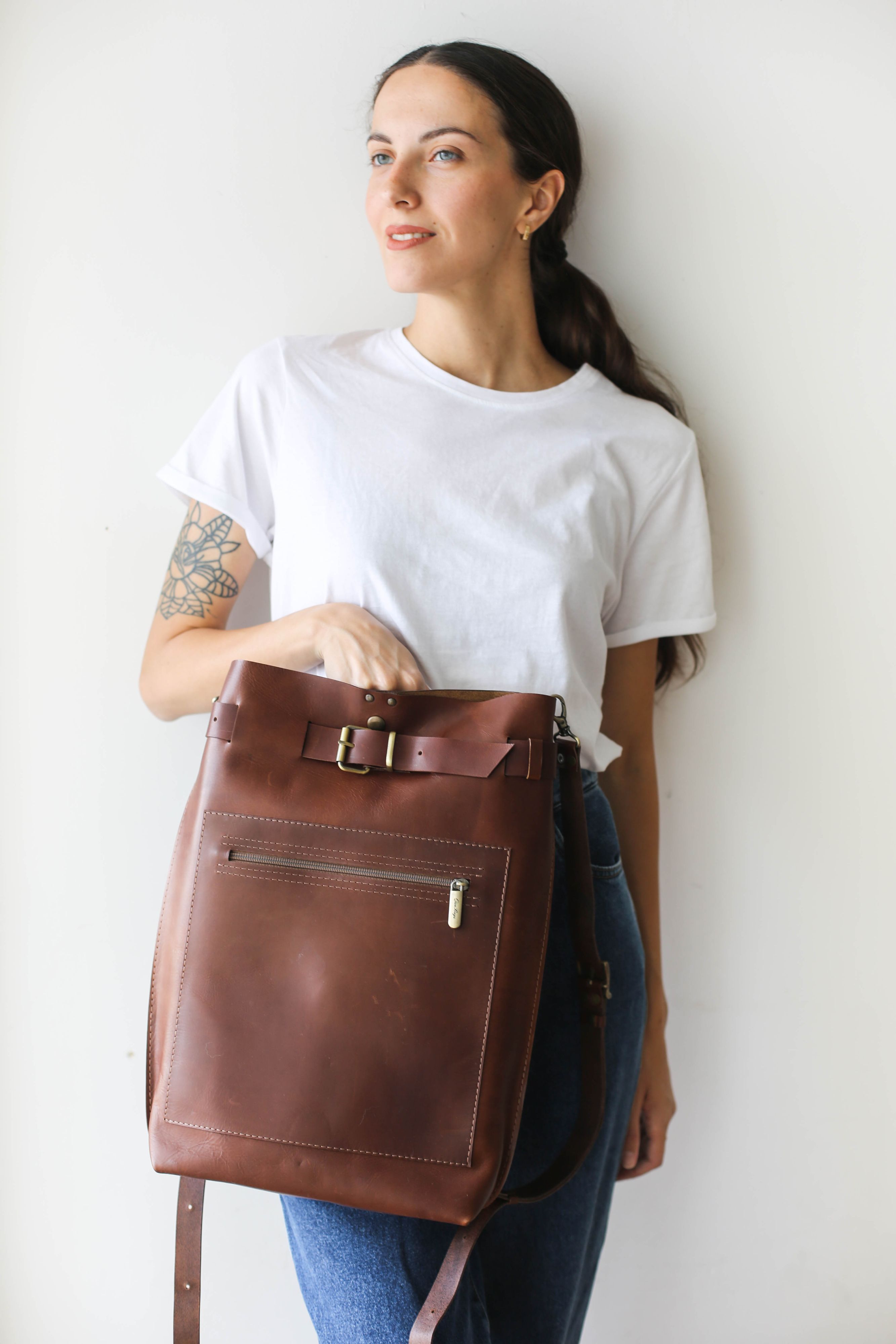 Vintage Leather Backpacks