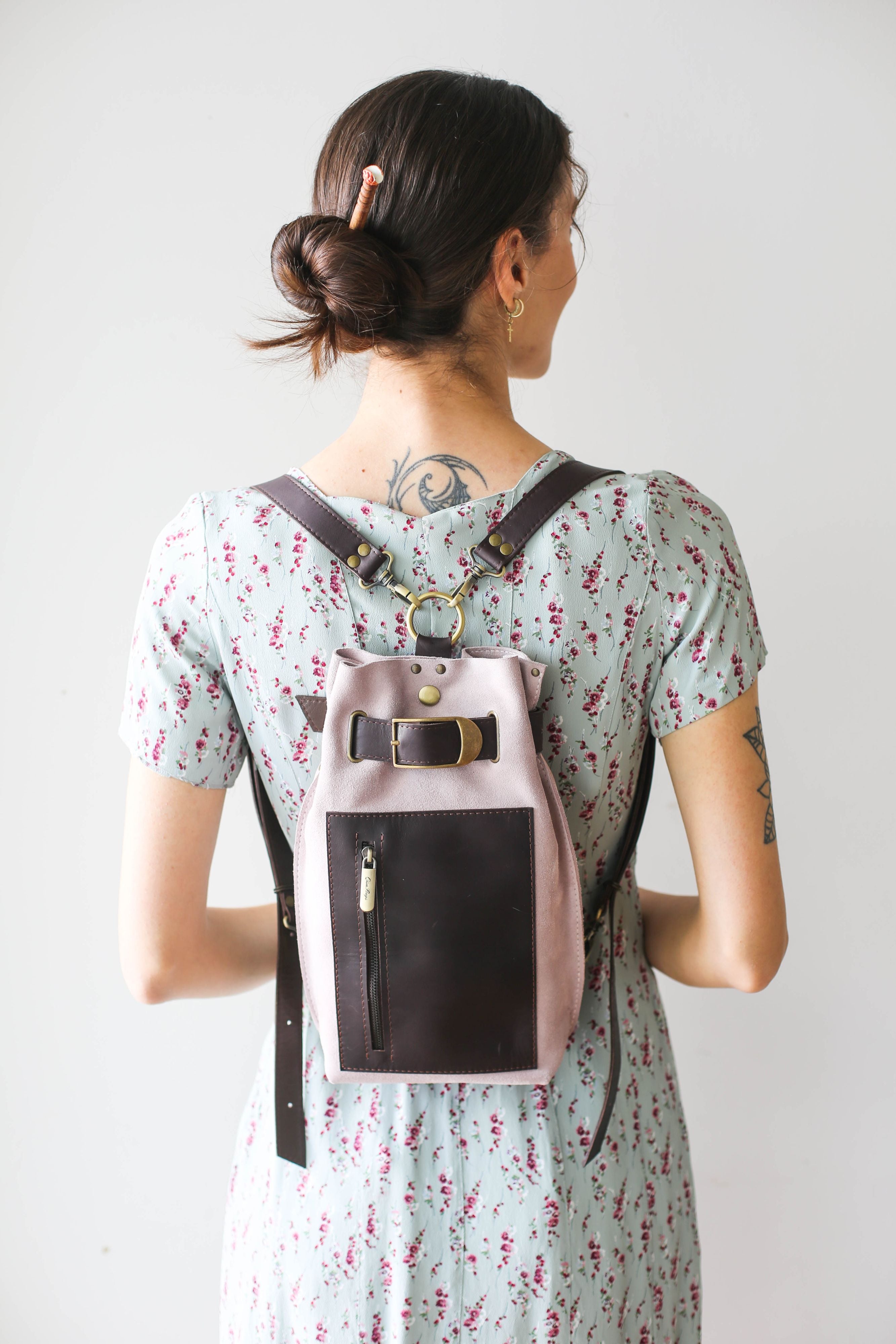 Women's Suede backpack