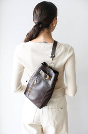 Sling Leather Backpack for women