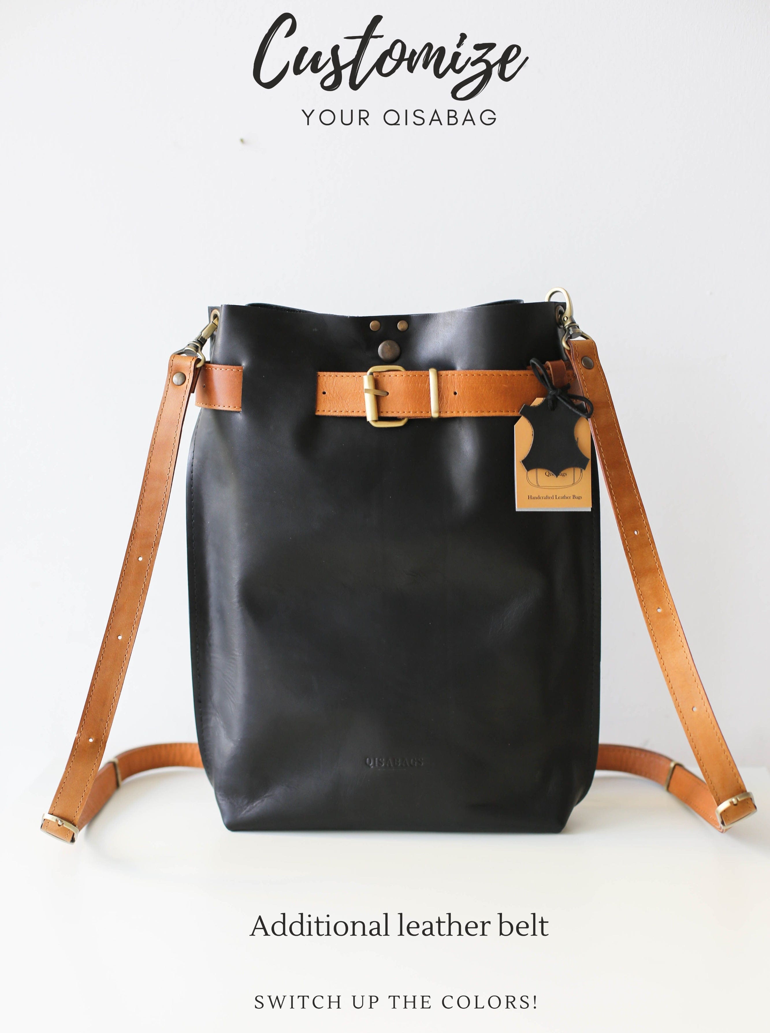 Additional Front Leather Belt for QisaBags