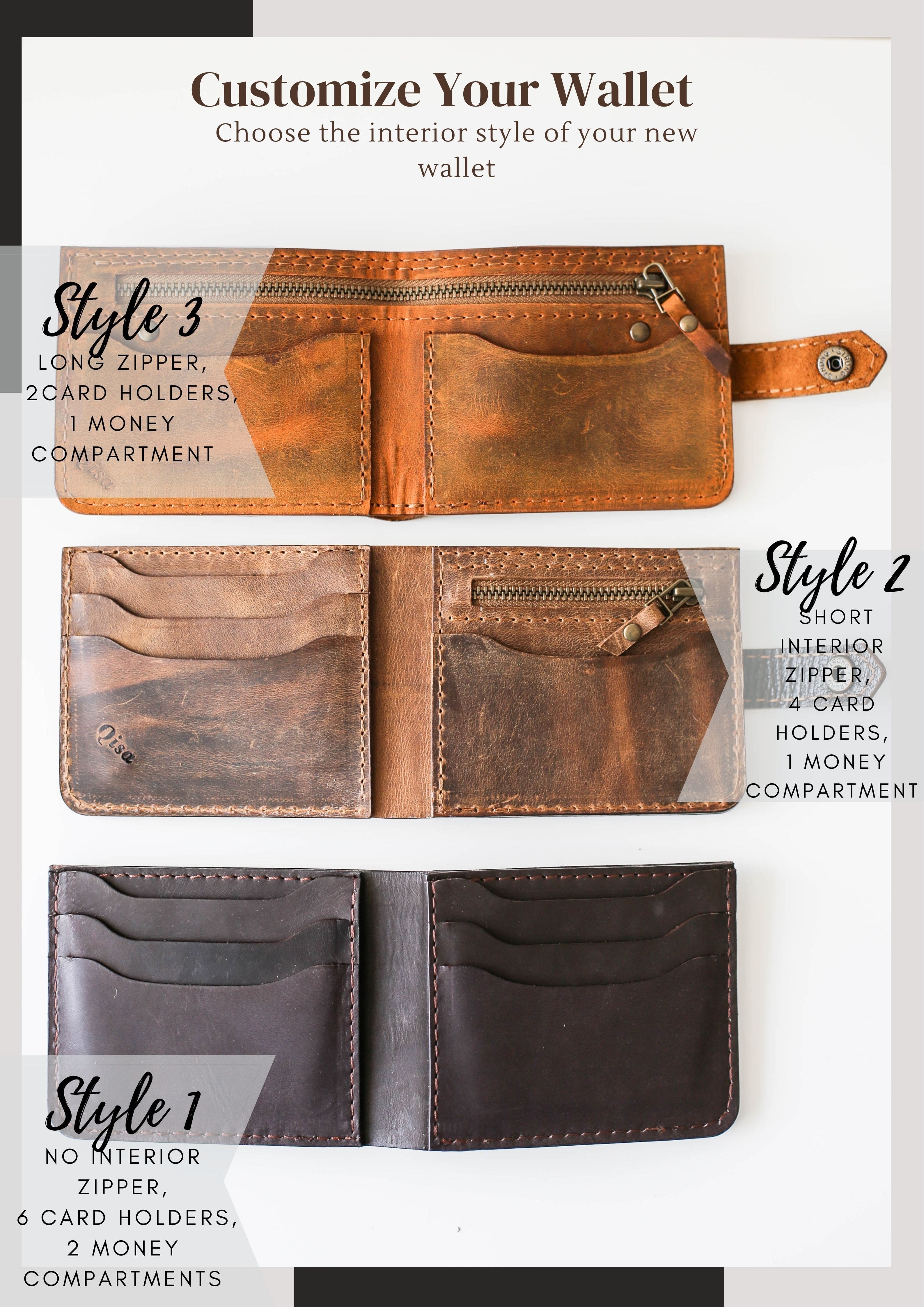 Handmade Leather Wallet | Leather Bifold Wallet