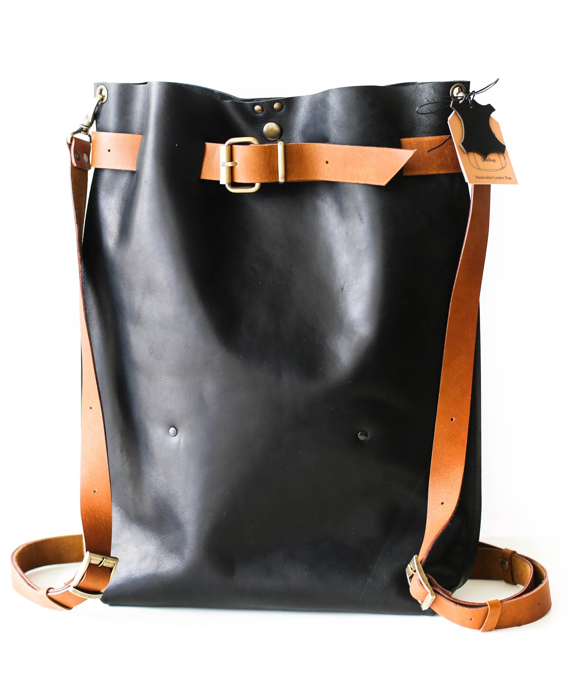 Large Black leather bag