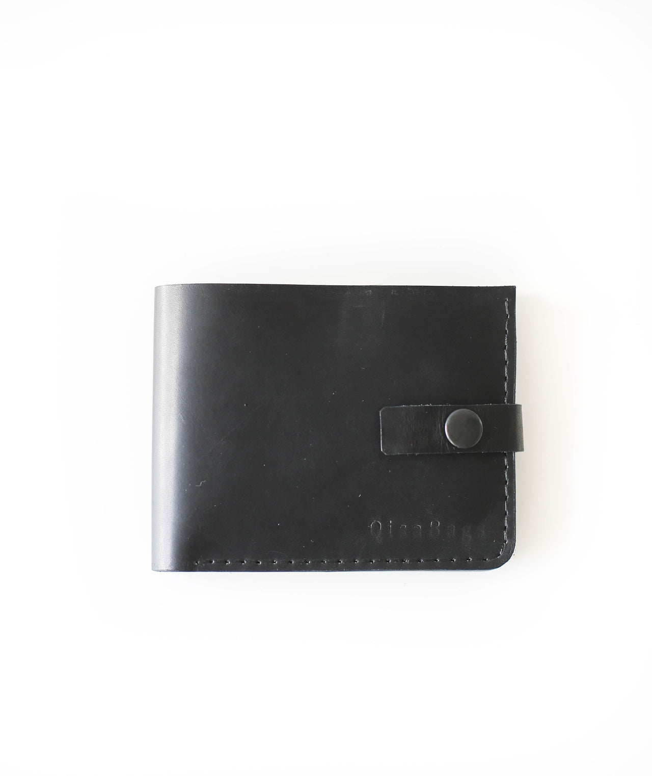 Black Men's Leather Bifold wallet