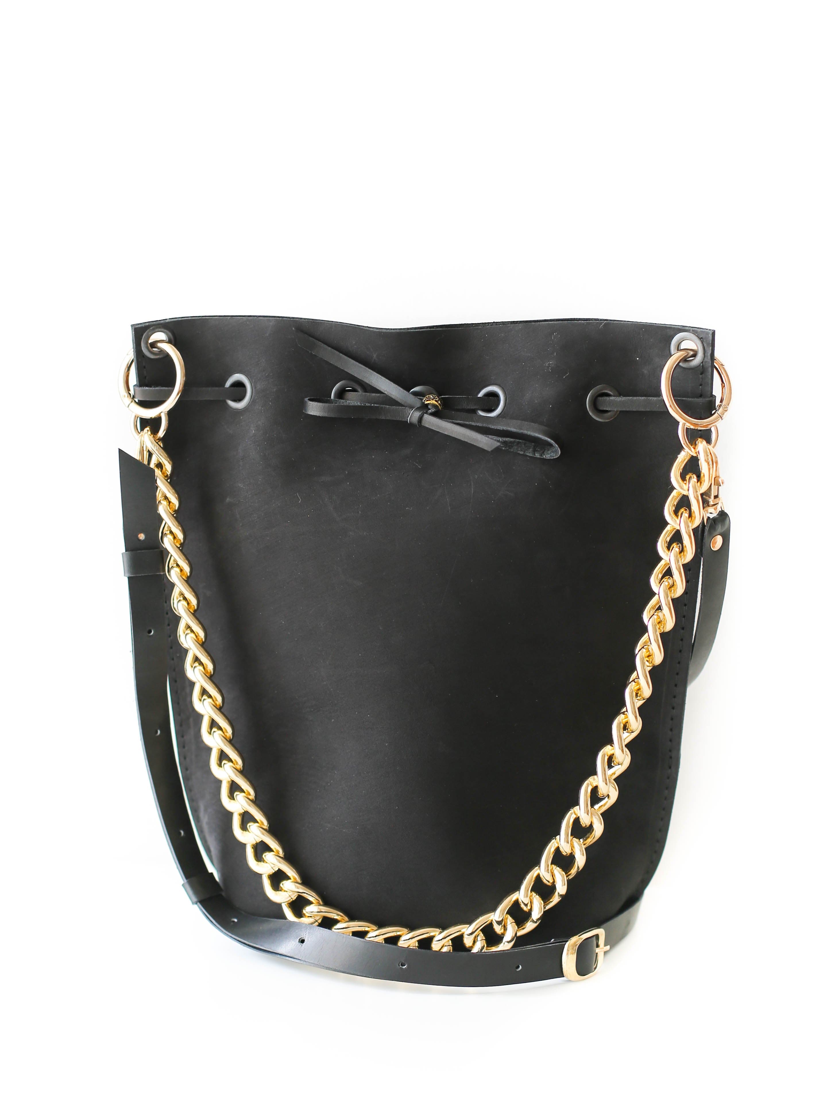 Black Leather Purse