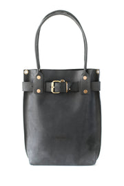 Black Leather Handbag for Women