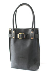 black leather purse 