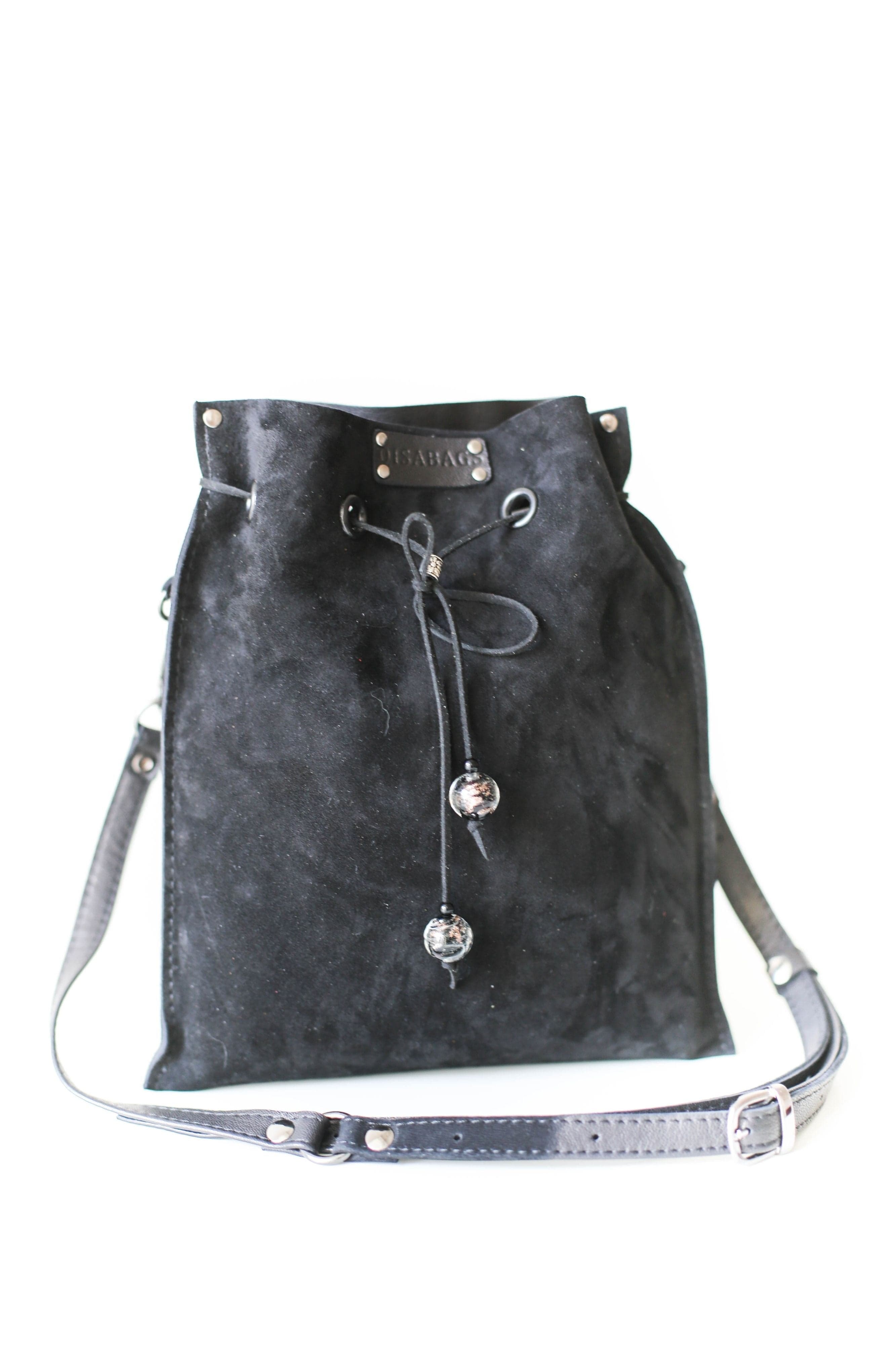 Black Suede Bag