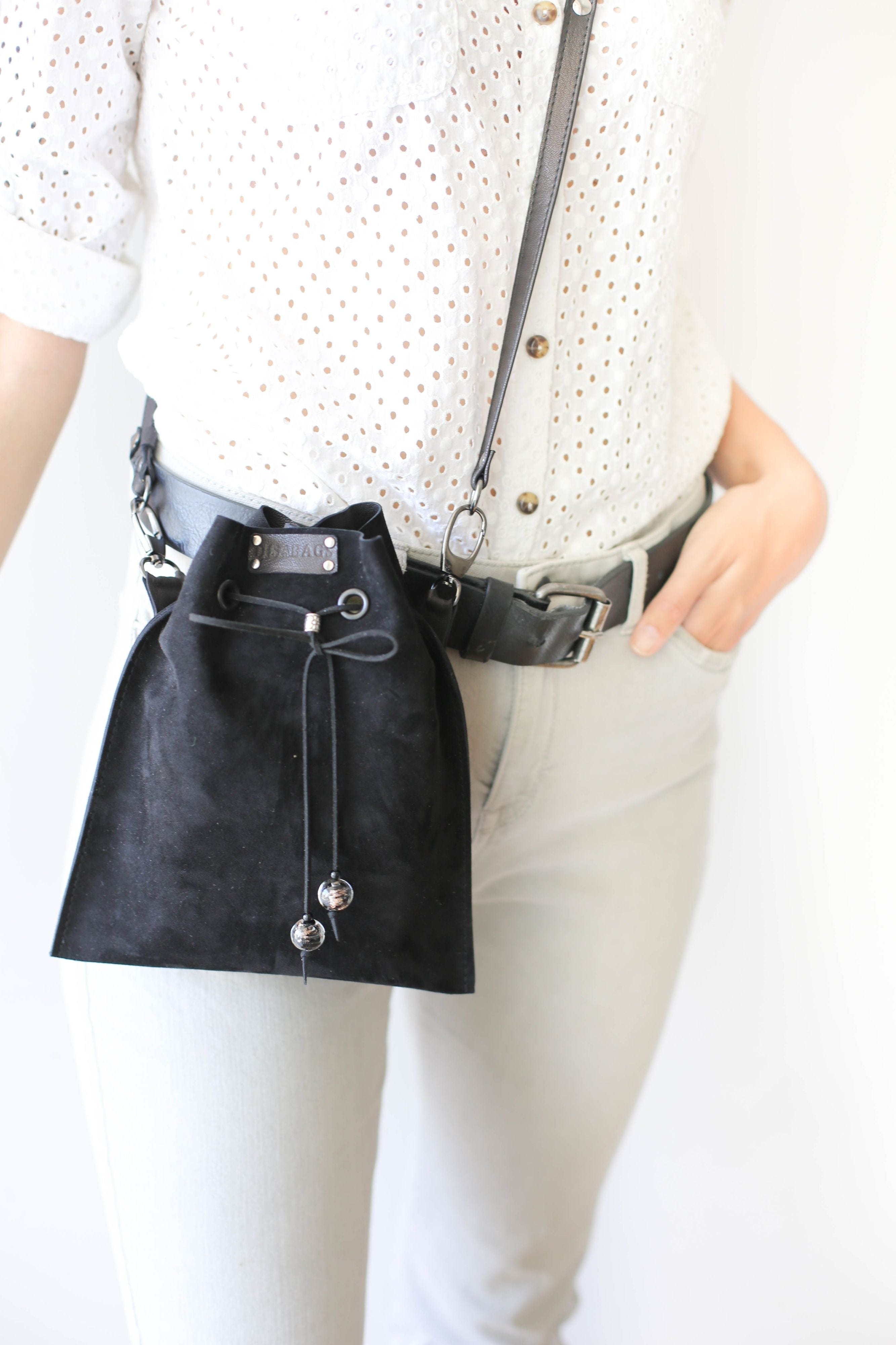 Leather Pouch Bag