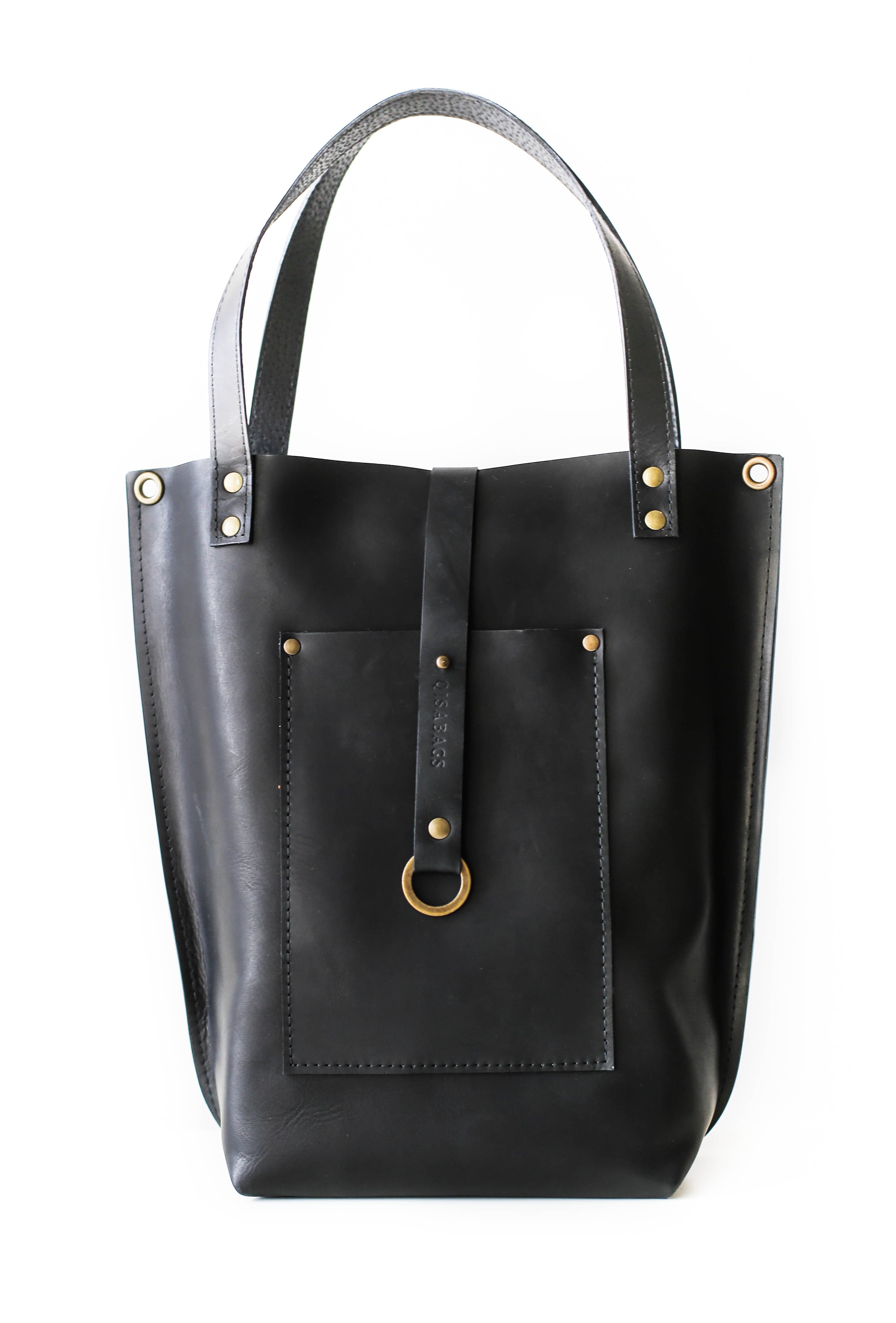 leather tote bag