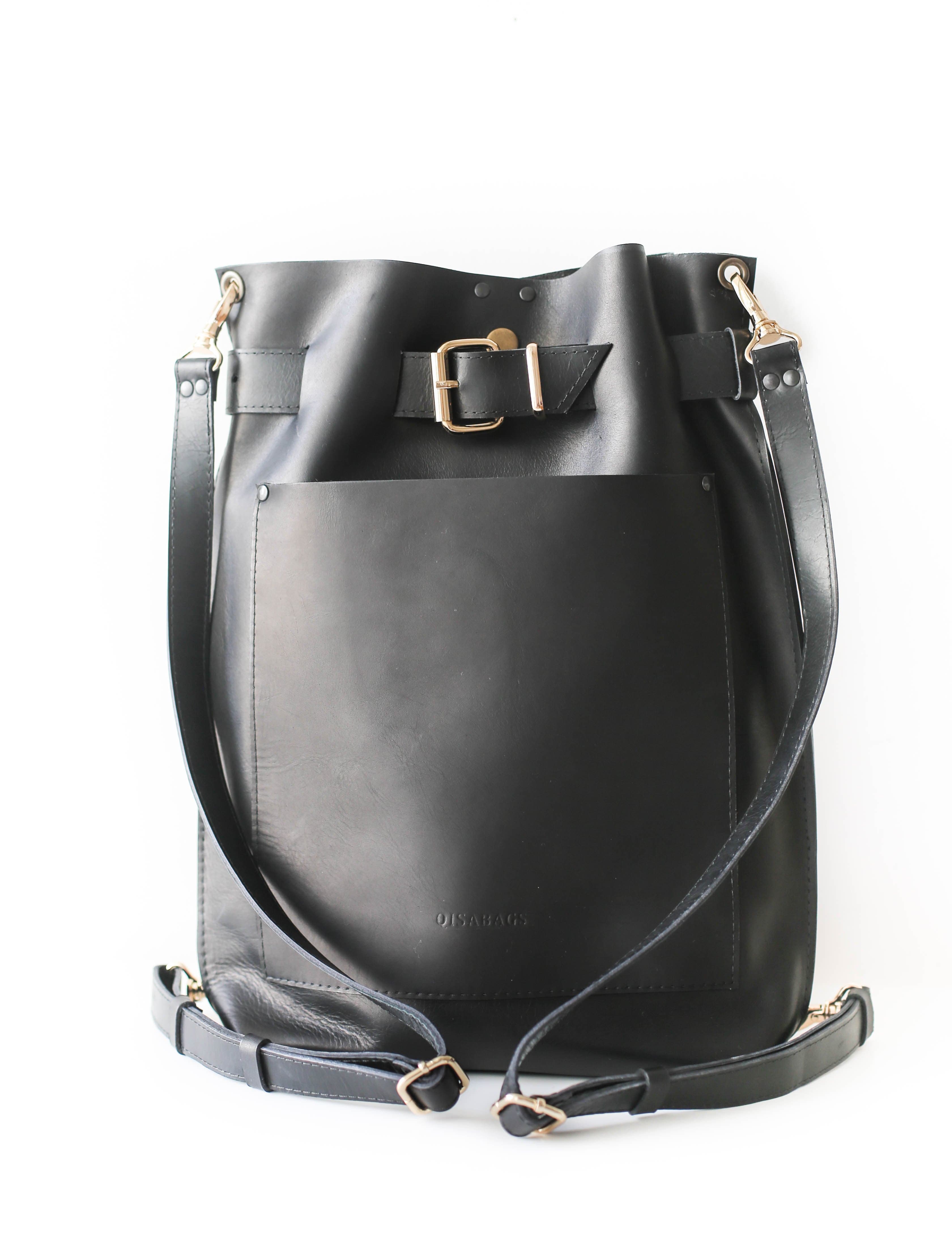 Black Leather Backpack Purse Women s Leather backpacks