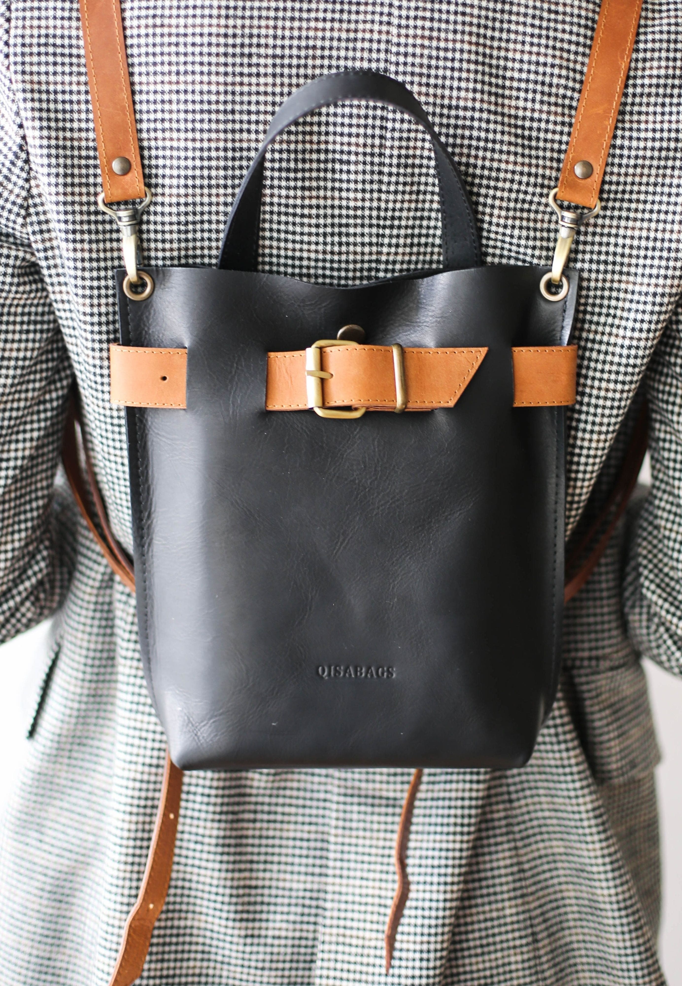 Leather Backpack Purse