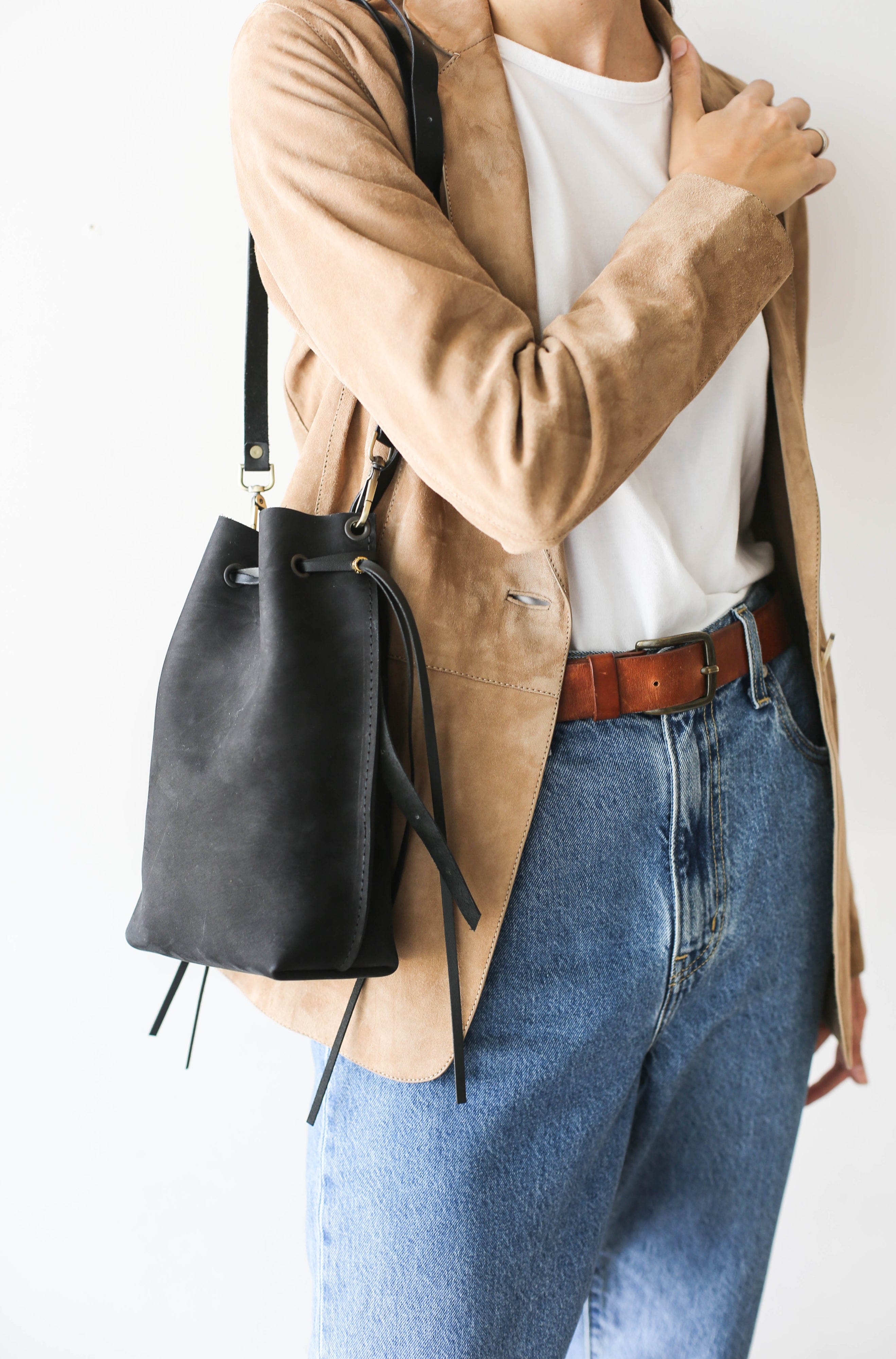 Black Leather Handbag