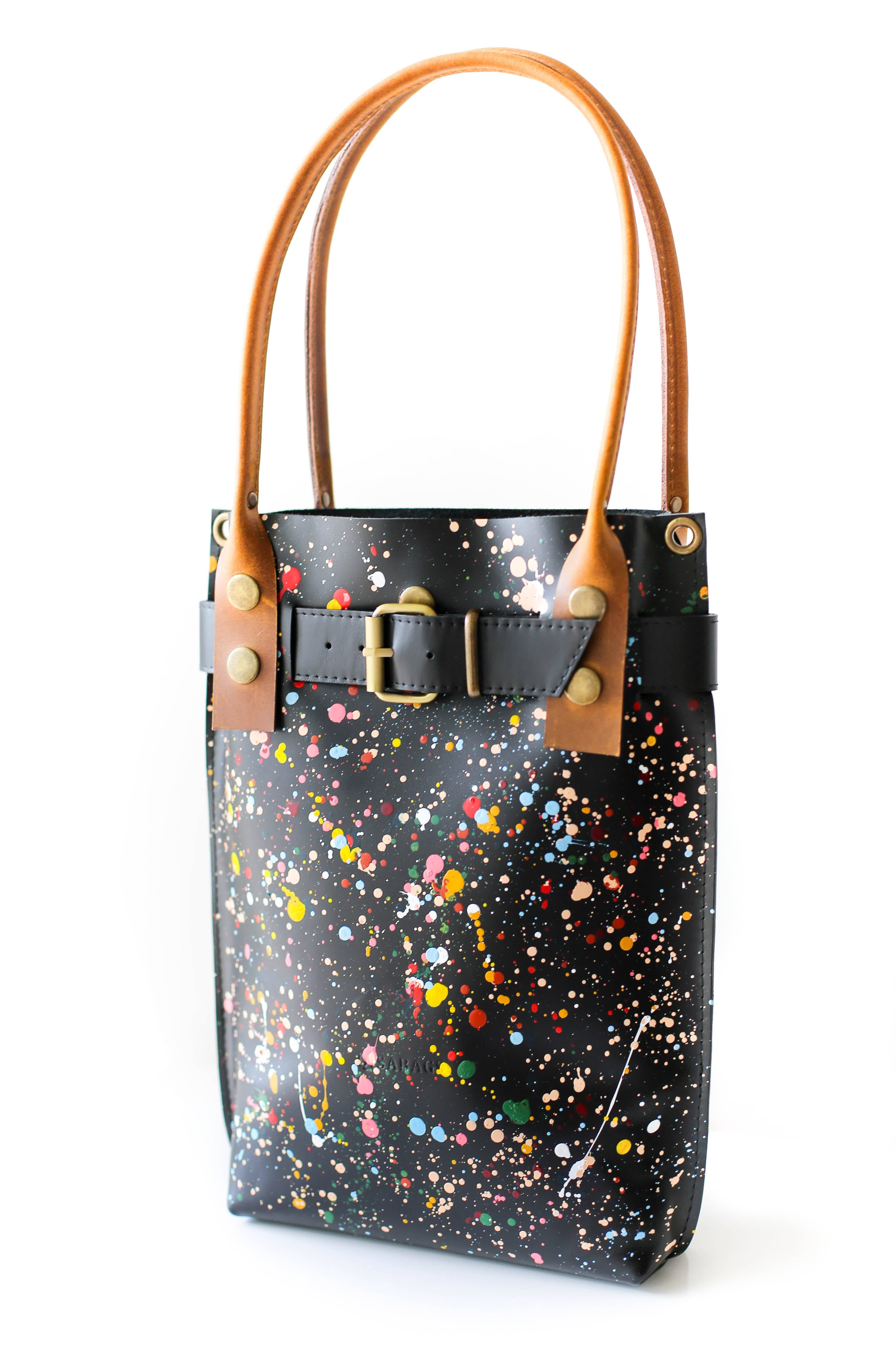Black Leather Purse - Qisabags