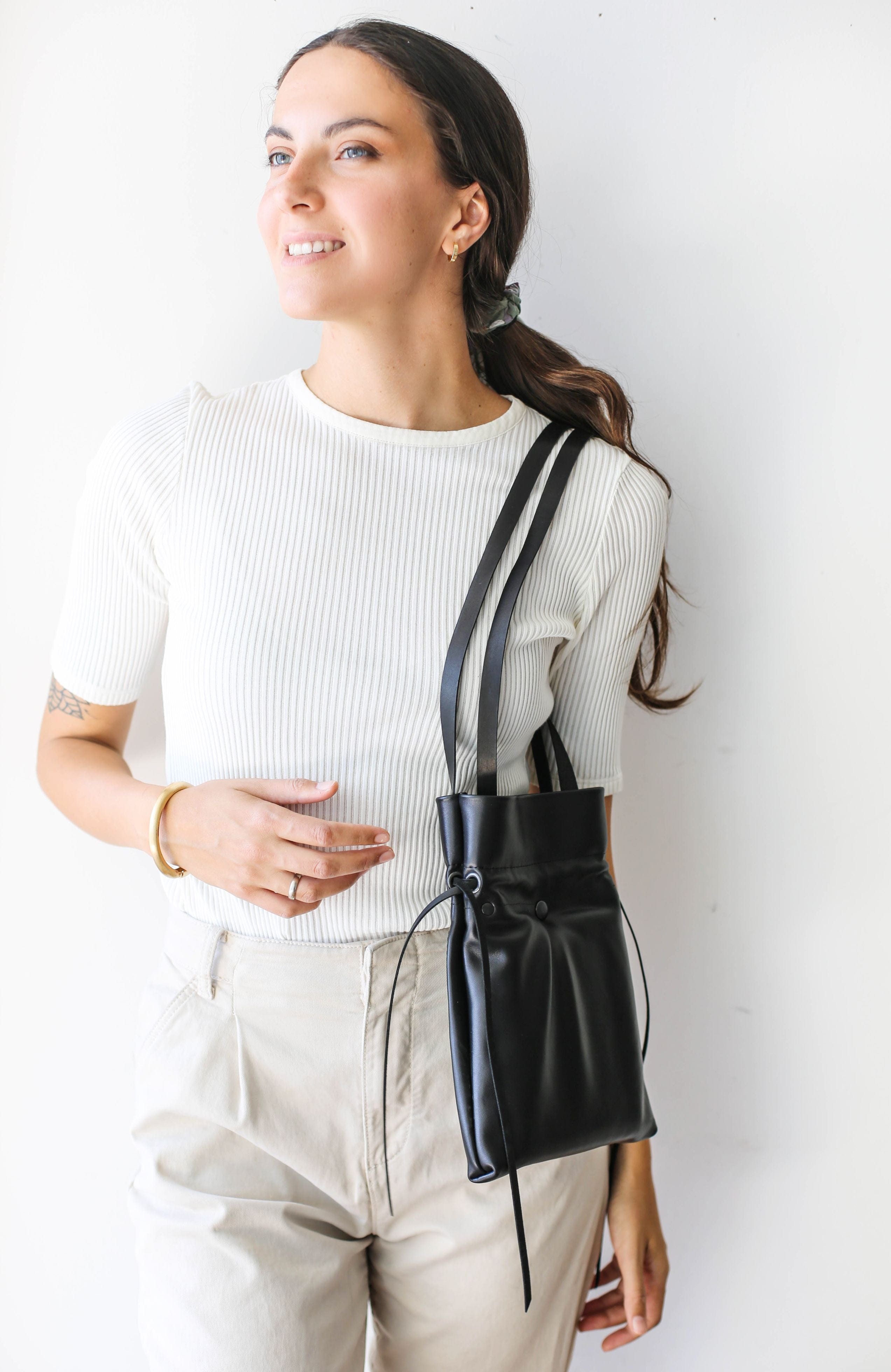 バッグ・カバンその他 Fallett Microper mini cross bag black FA2303BG11BK Heritage Mini Flap Crossbody Black