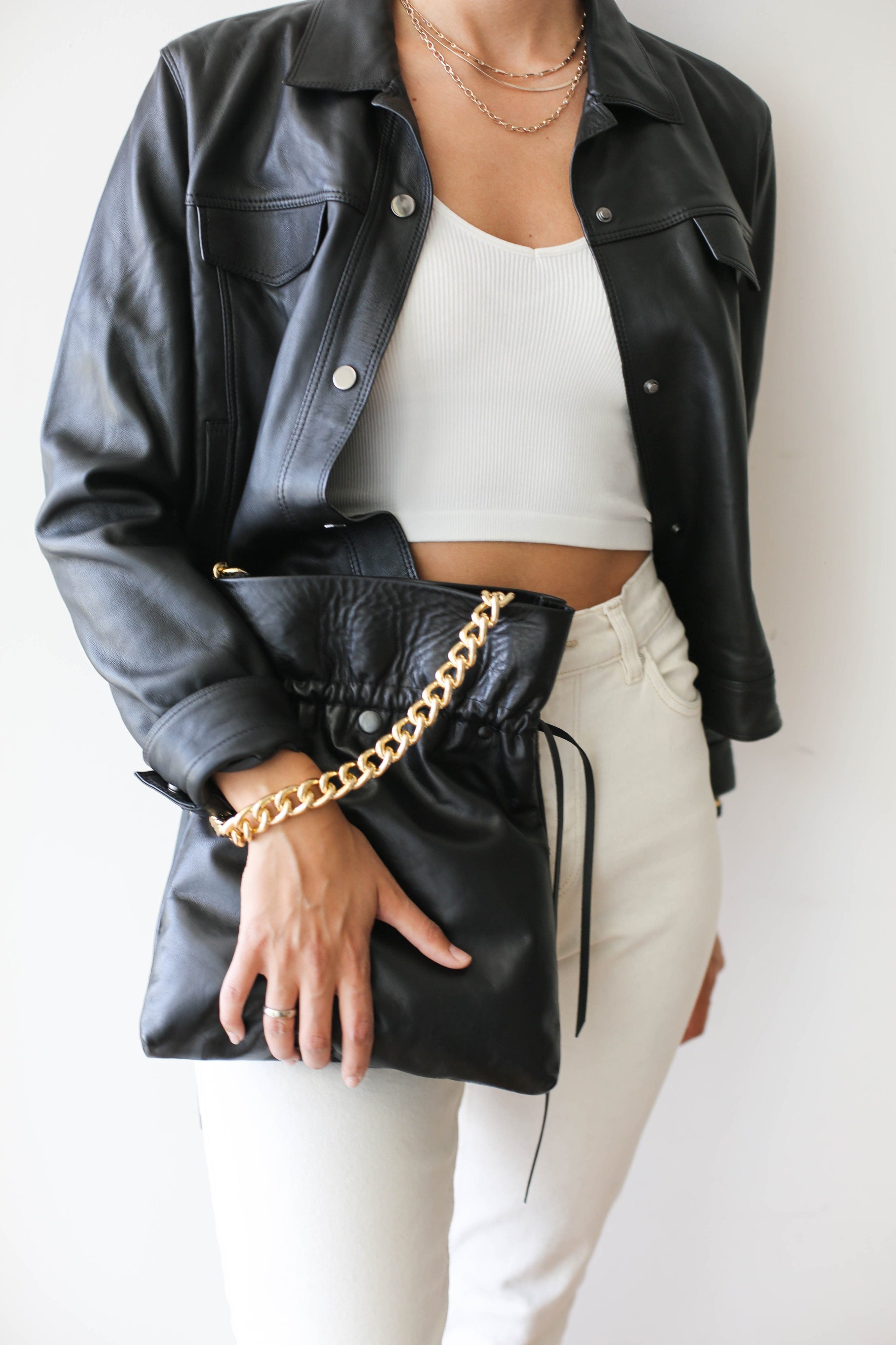 Soft leather handbag