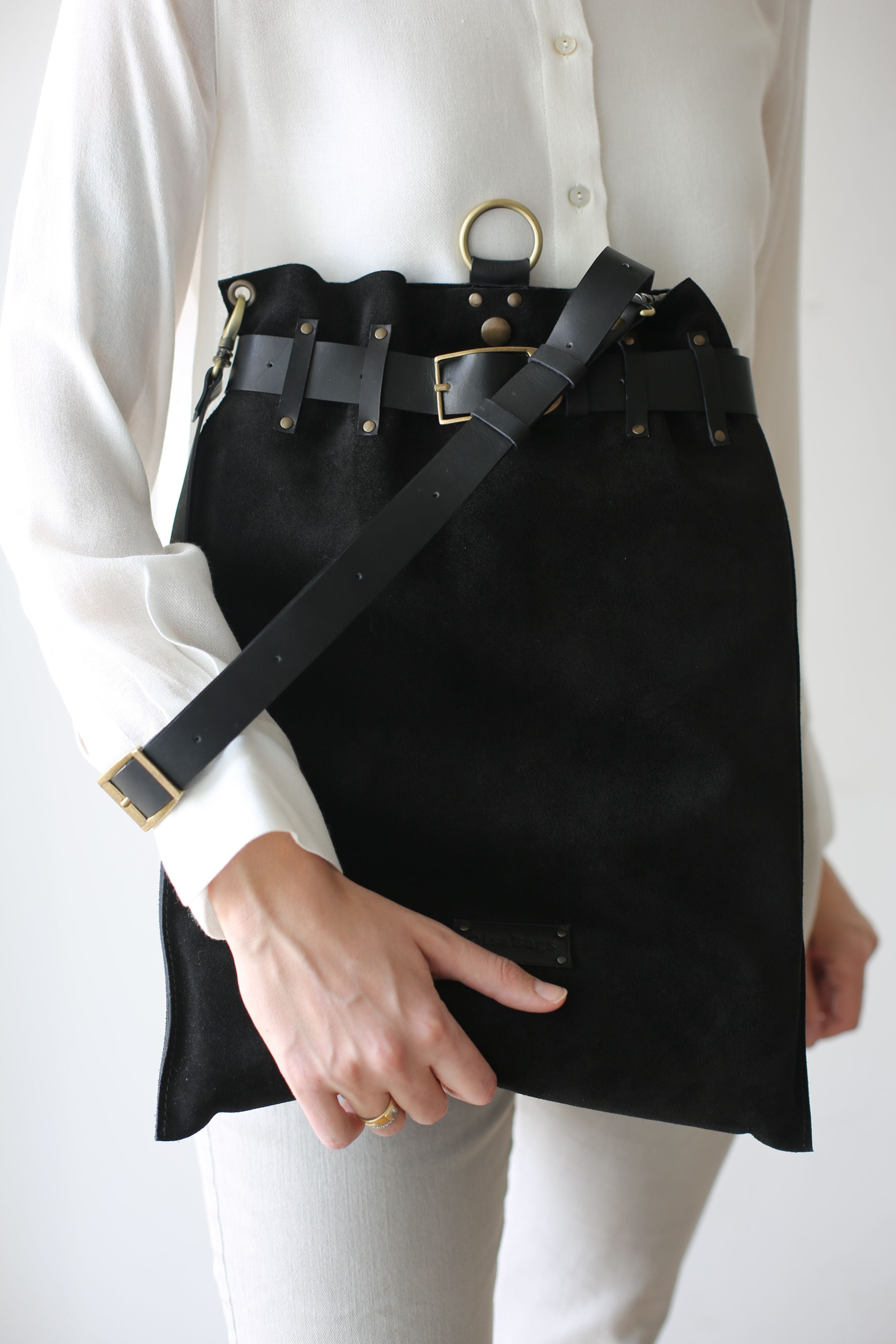 suede shoulder bag 